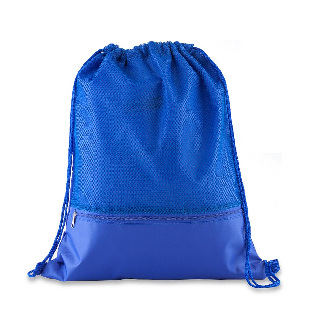 Sporty bag con malla Azul oscuro miniatura 5