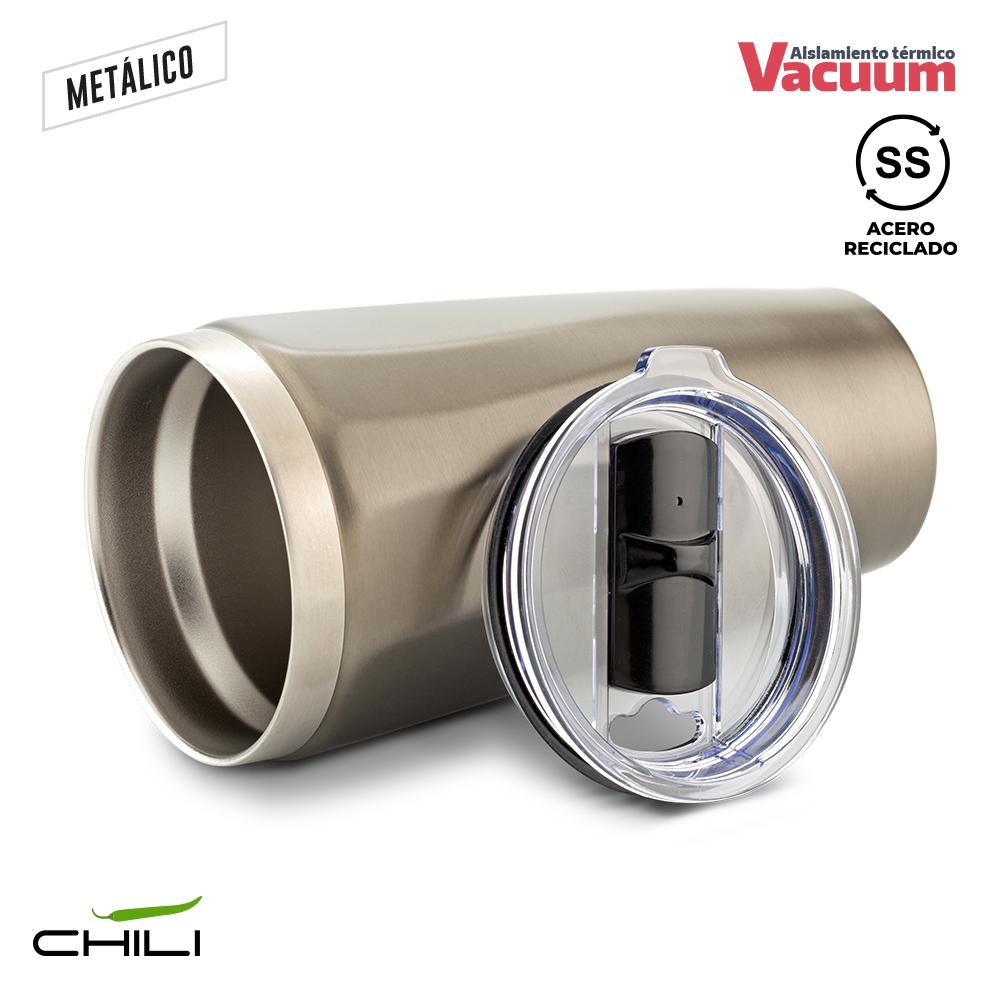 Mug metalico calypso chili 500ml Gris Oscuro miniatura 3