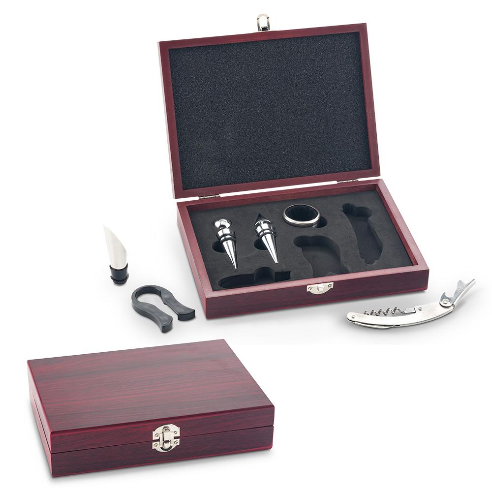 Set de vino remy ii Madera front