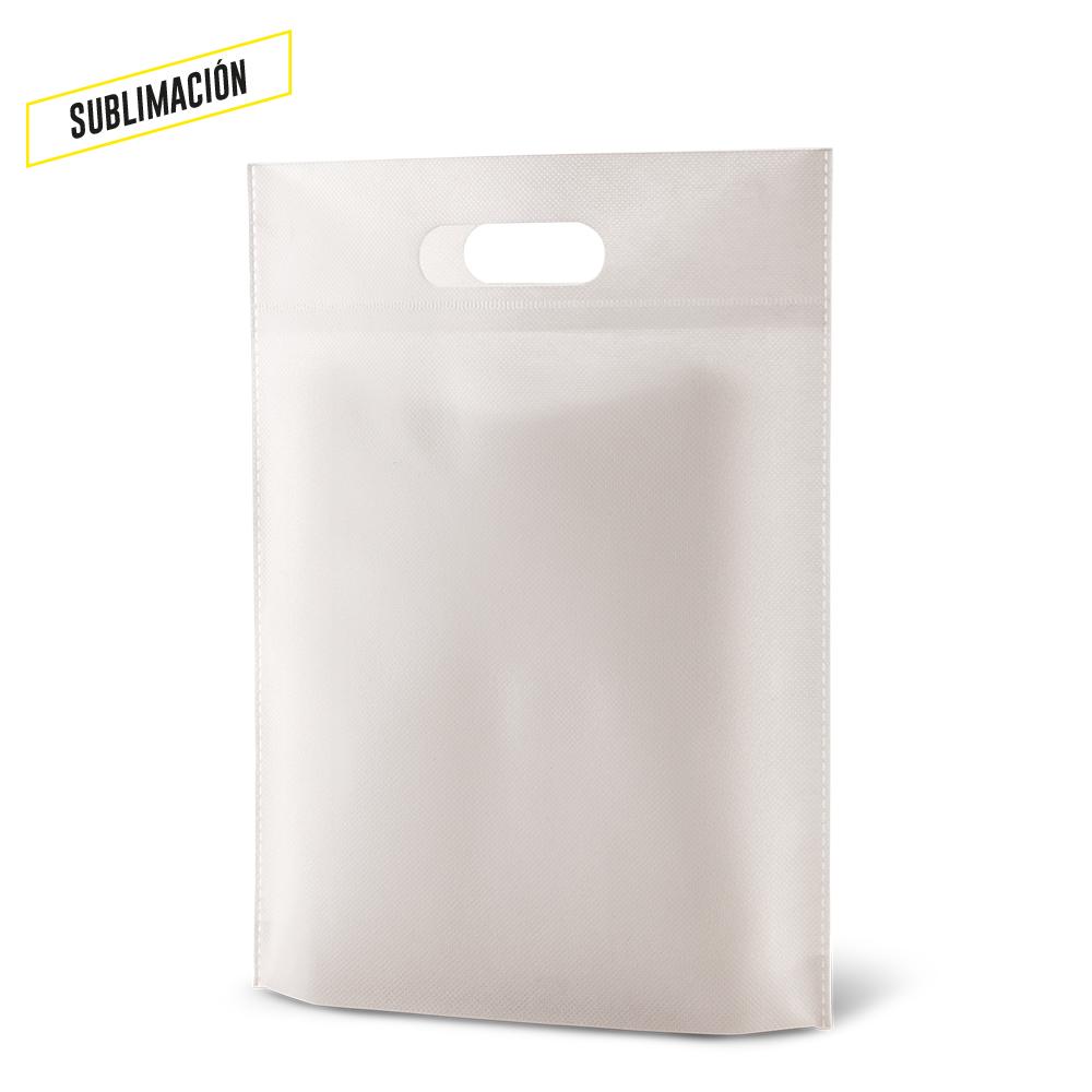 Bolsa en cambrel con fuelle para sublimación nuevo Blanco miniatura 3
