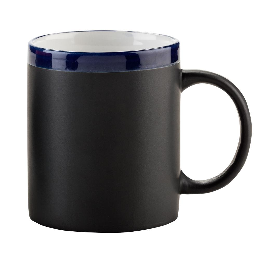 Mug ceramica tablero 11oz con tiza Negro-rojo miniatura 3