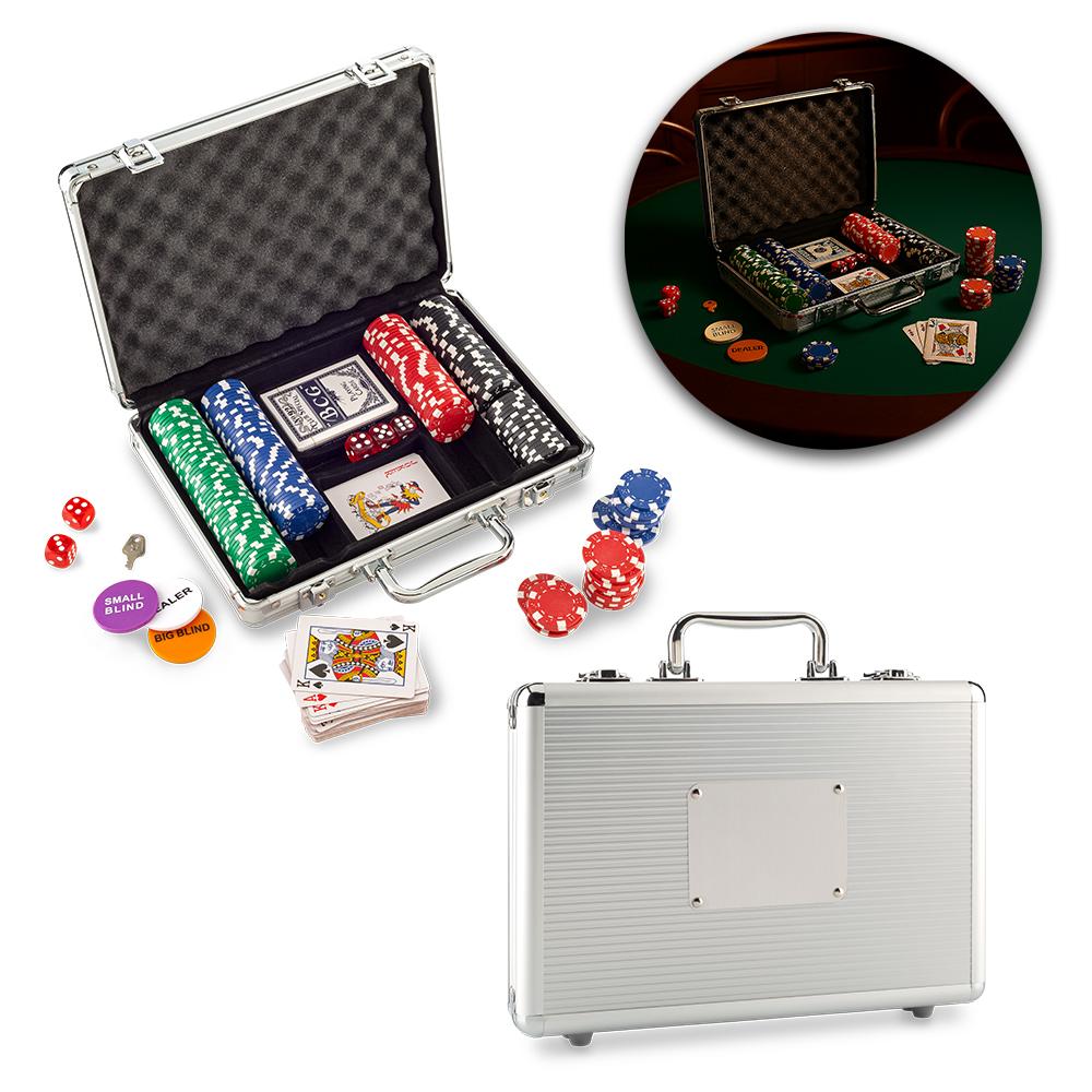 Set de poker Gris front