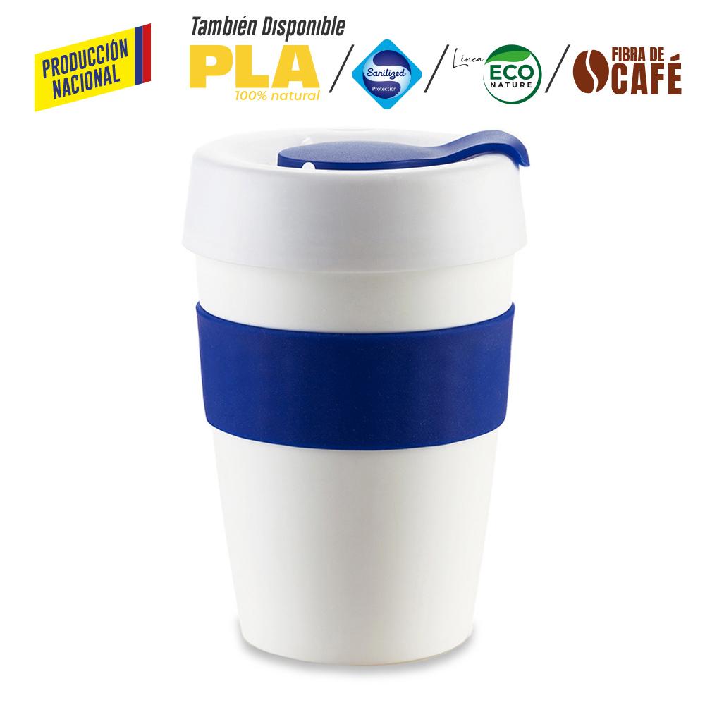 Mug plastico orbit 12oz - produccion nacional produccion nacional Blanco Para Tapa Plastica miniatura 18