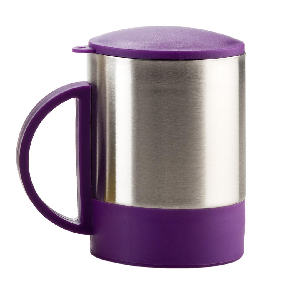 Minimug en acero con tapa - 180ml Silver-negro miniatura 5