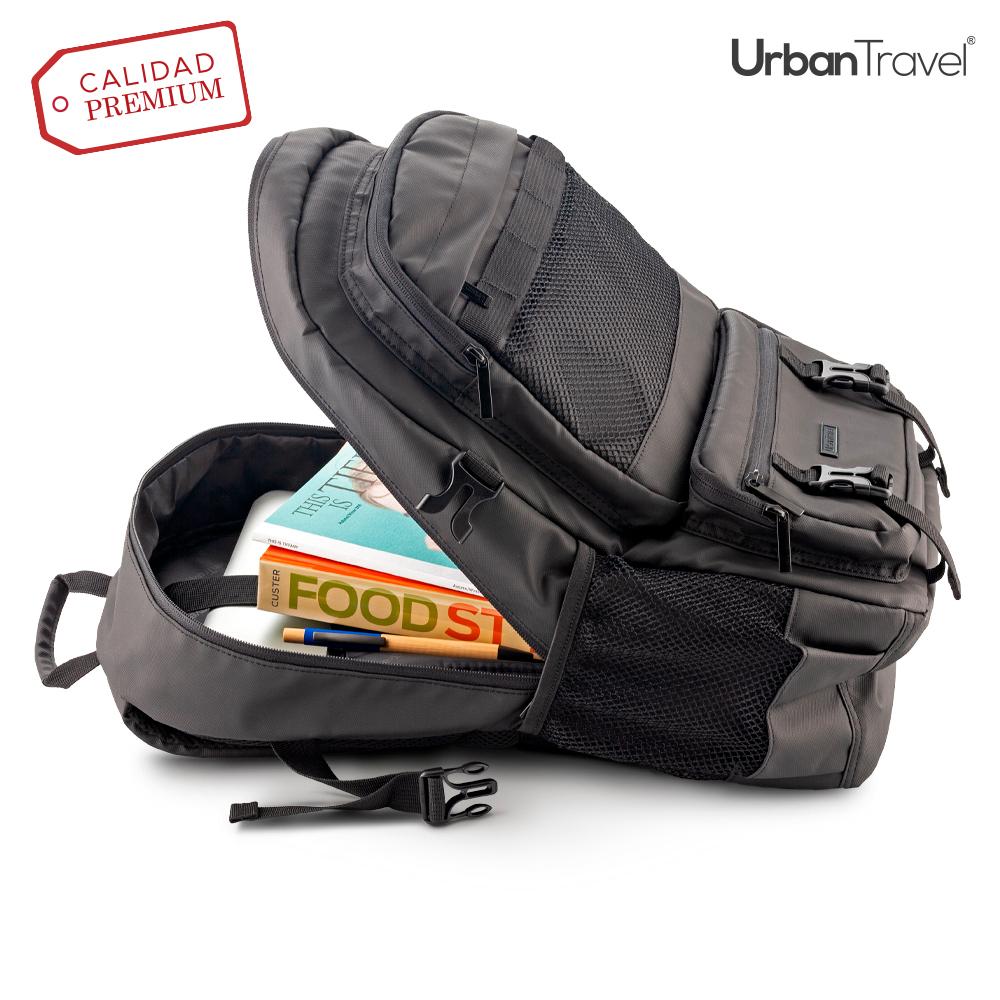 Morral backpack waterproof urban travel Negro miniatura 5
