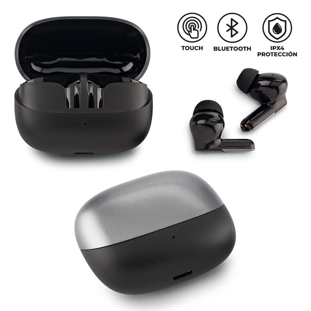 Audifonos bluetooth devola Negro Silver front