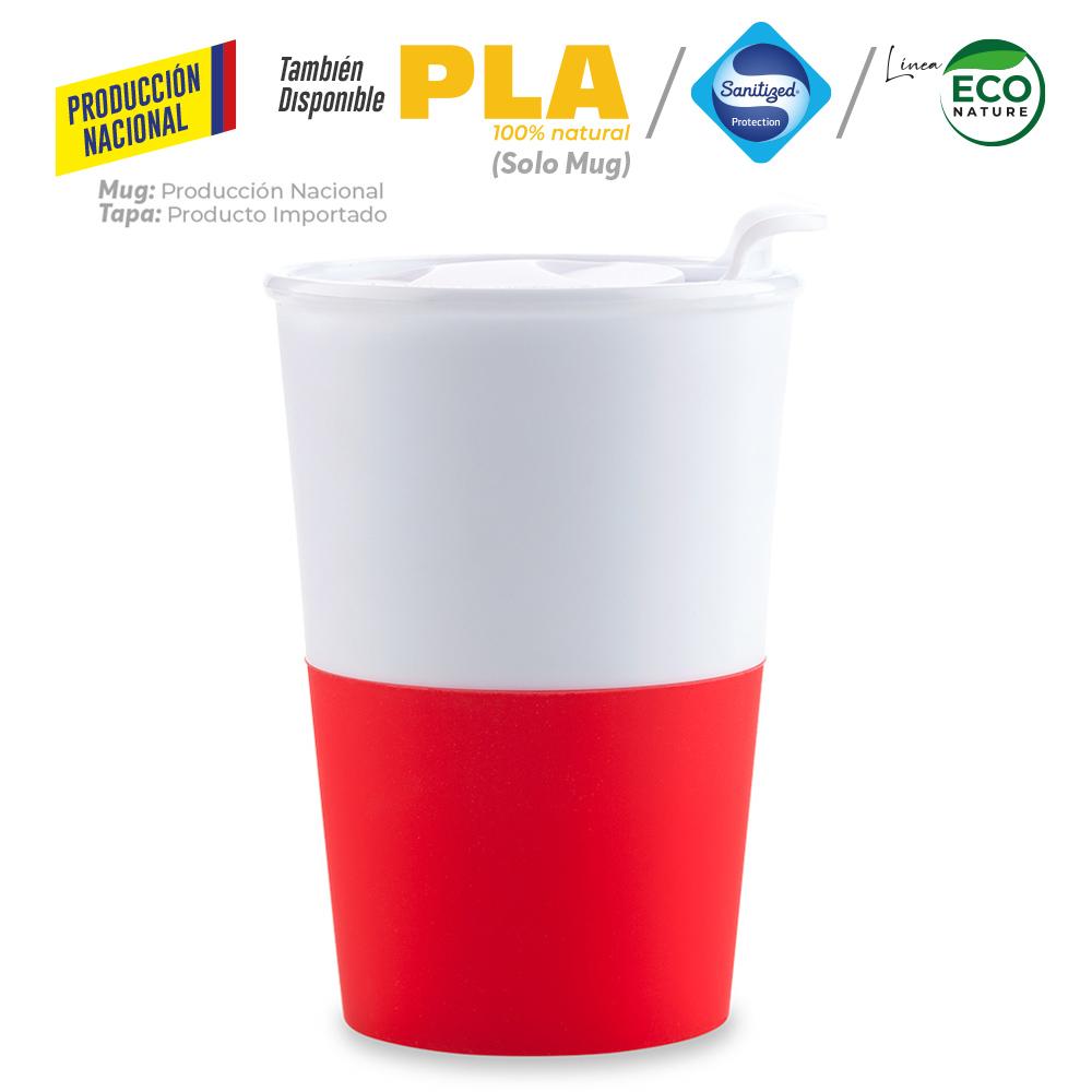 Mug plastico osiris 360ml - produccion nacional produccion nacional .Vaso Blanco prod nacional miniatura 8
