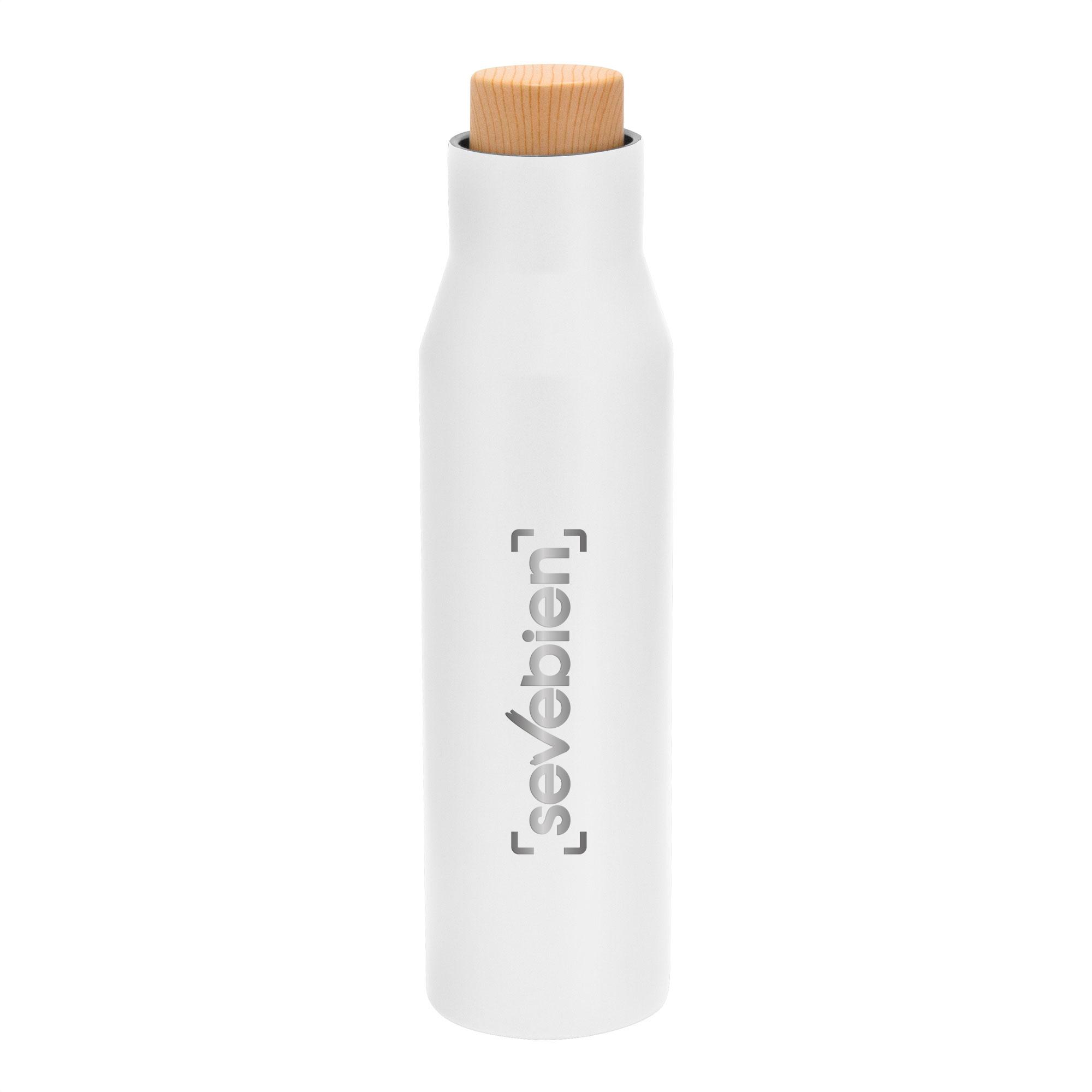 Botella vacuum dorica Blanco front