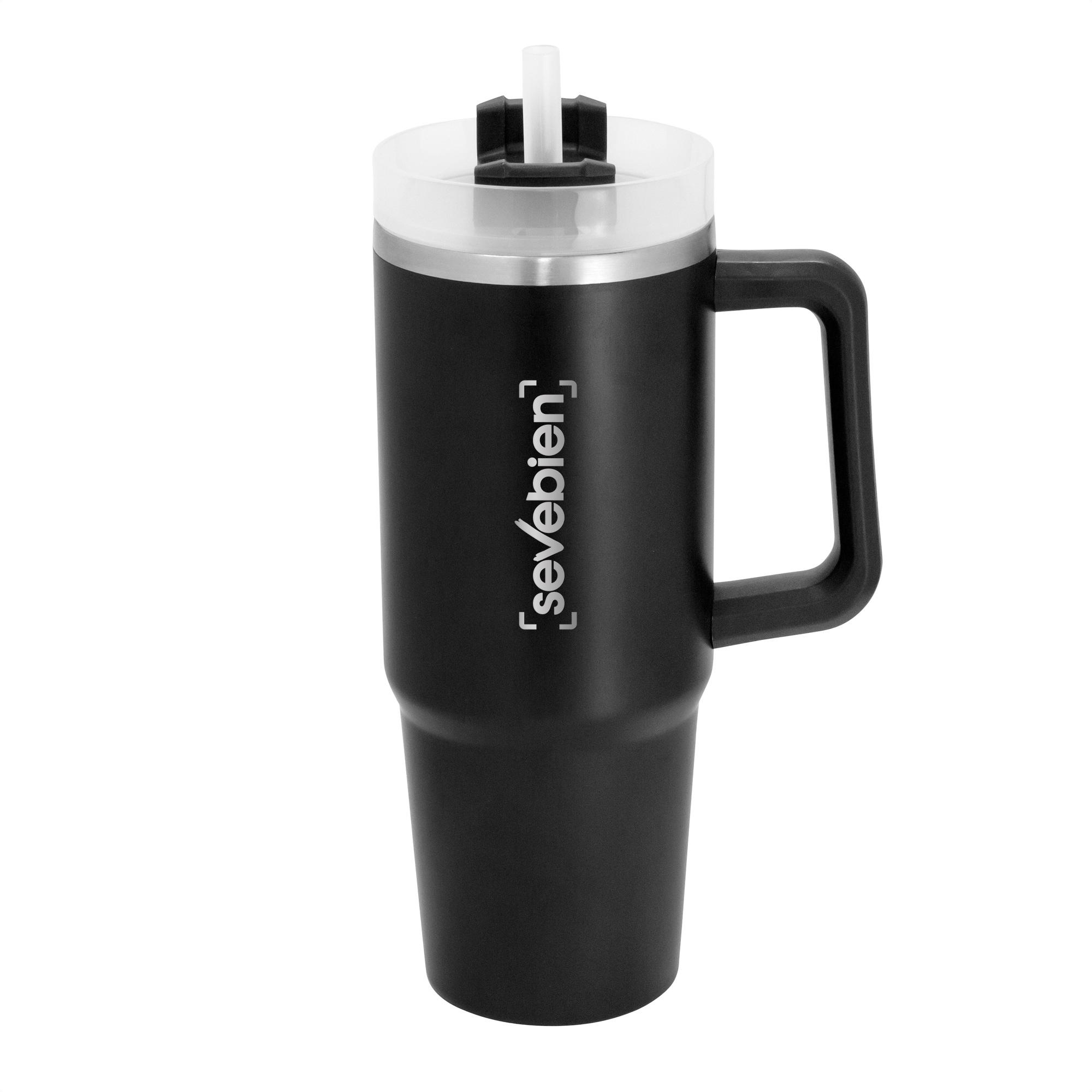 Mug vacuum magno Negro front
