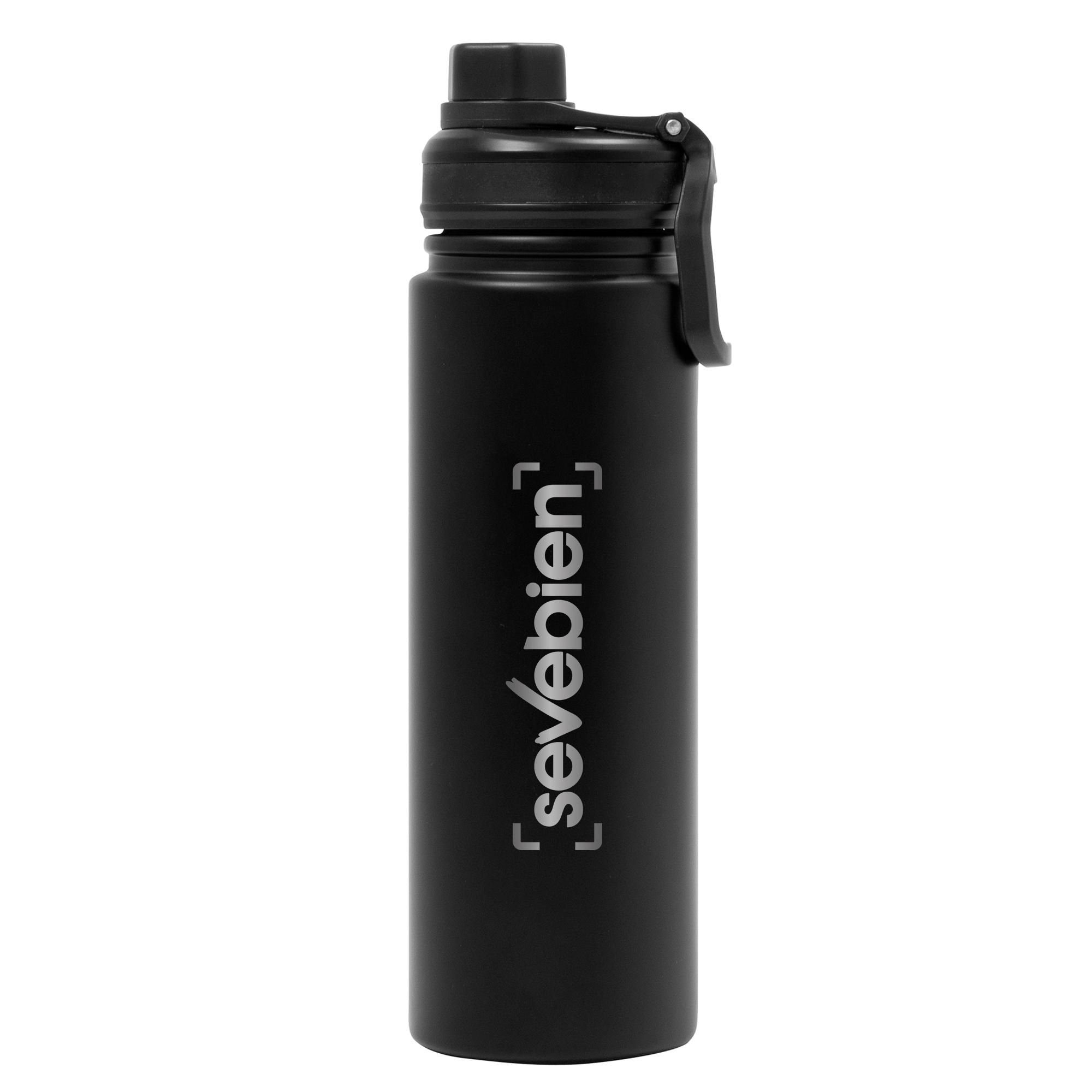 Botella vacuum king Negro front