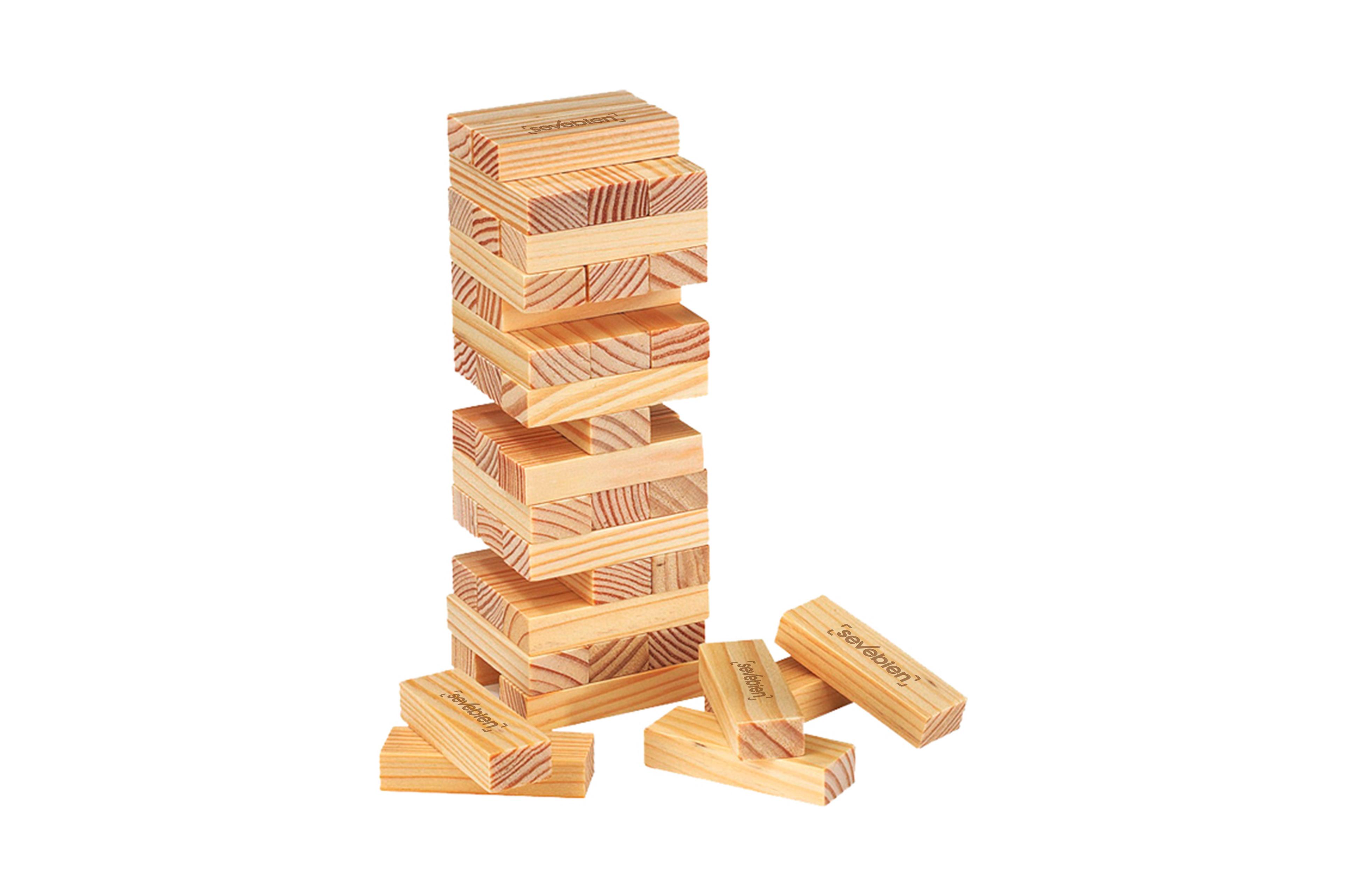 Juego de habilidad jenga Madera front