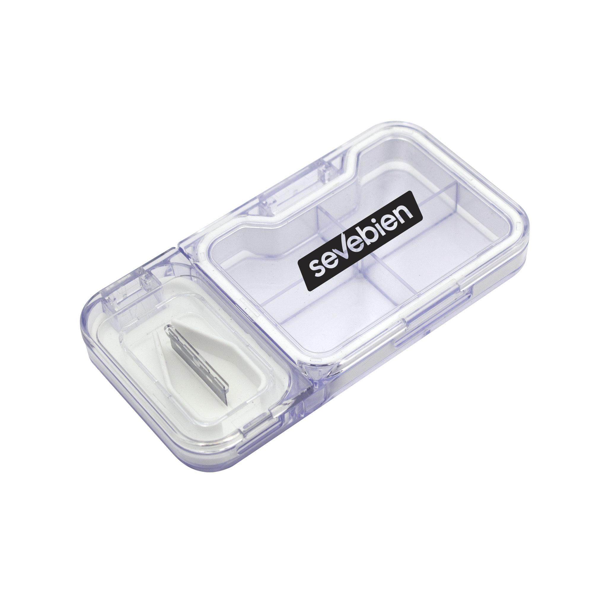 Pastillero pilox Transparente front