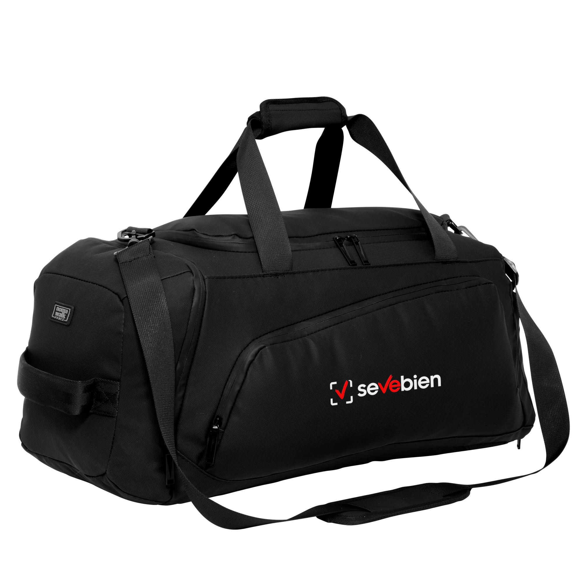 Bolso morral force 12 Negro front