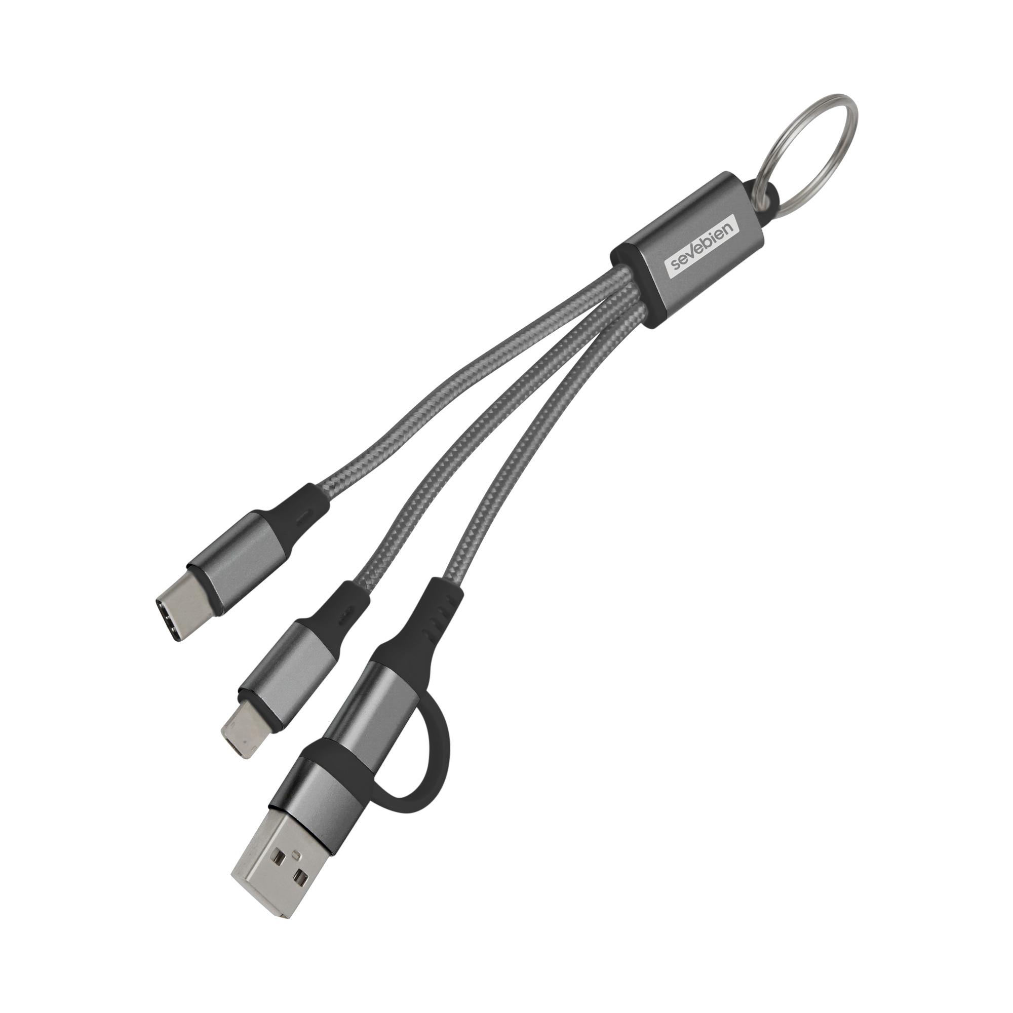 Cable de carga unikey Gris front