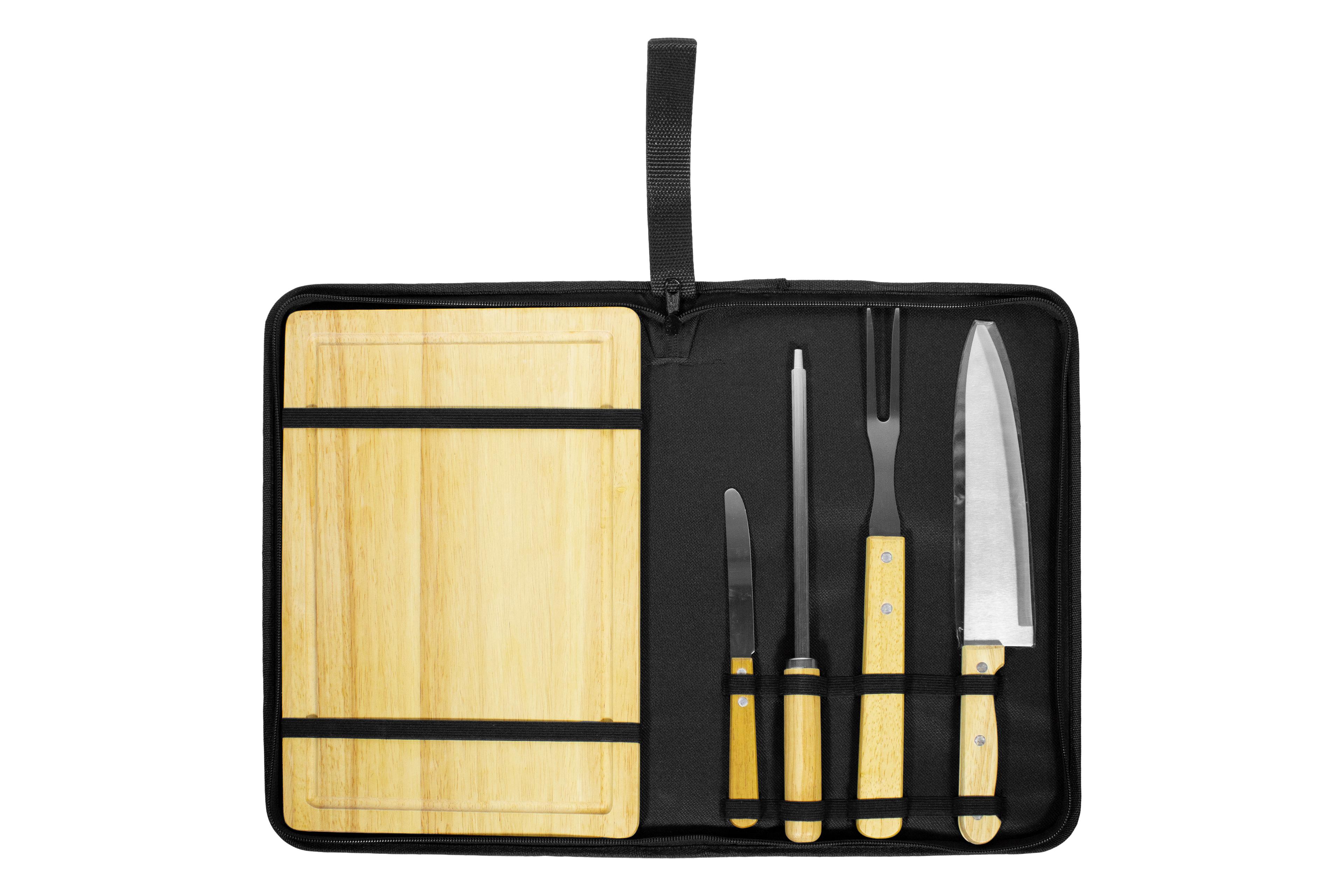 Set de asado / bbq master Negro front