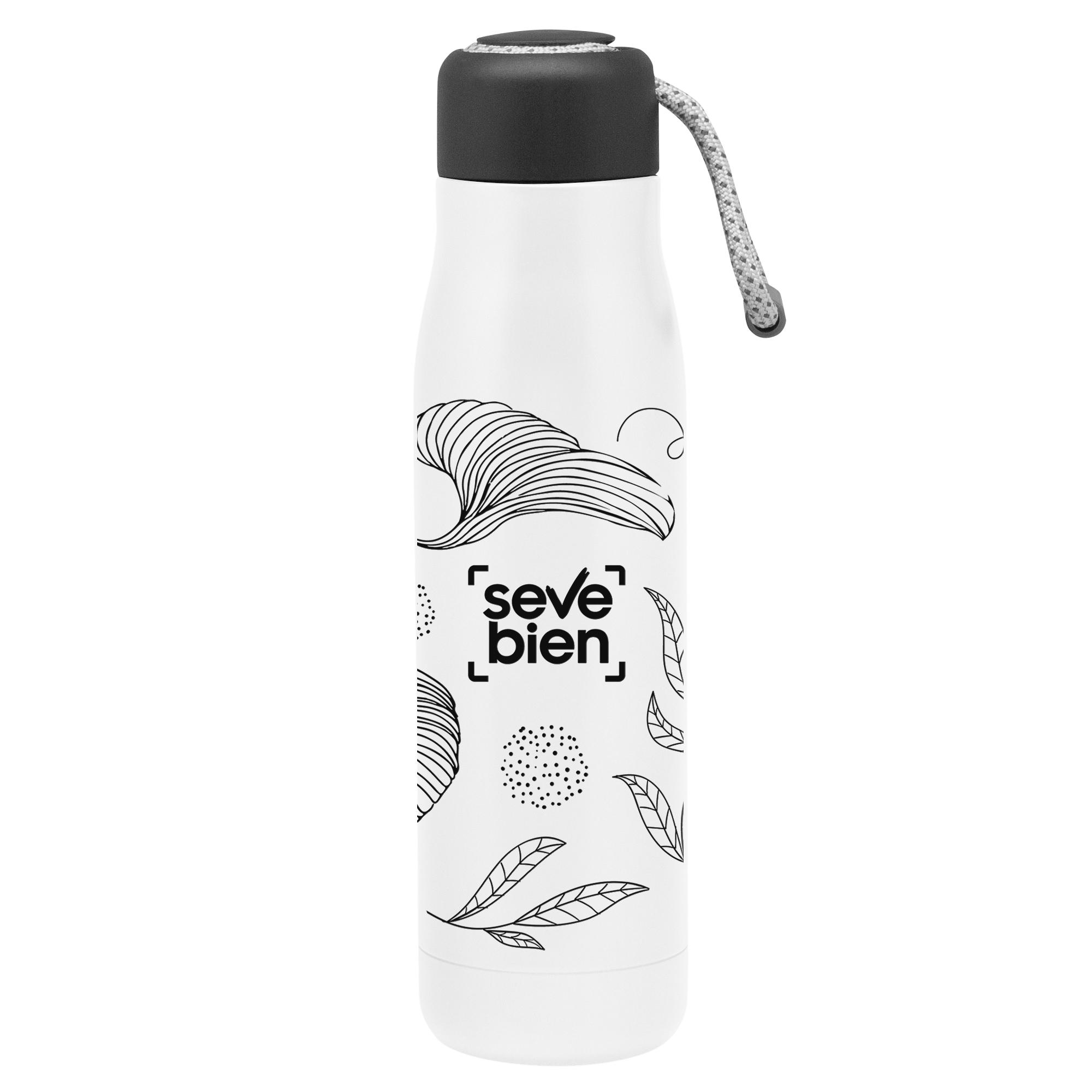 Botella vacuum montana Blanco front