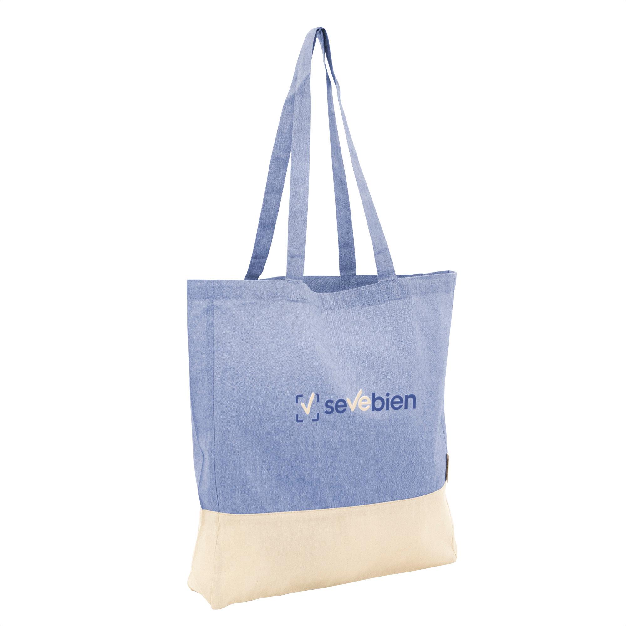 Bolsa de algodón mola Azul front