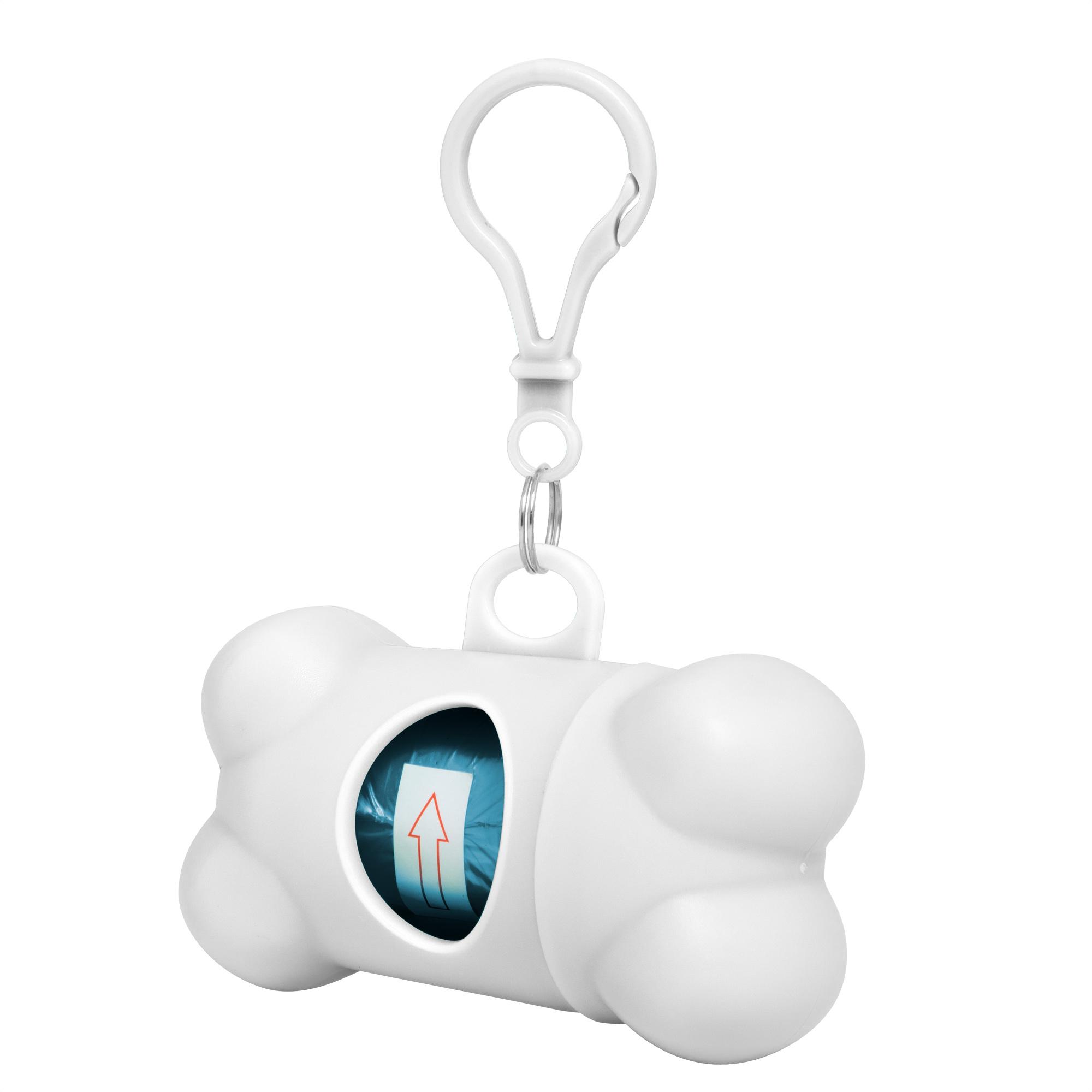 Dispensador de bolsas poodle Blanco front