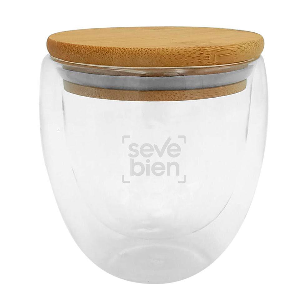 Taza doble vidrio ¨colombia¨ Transparente front