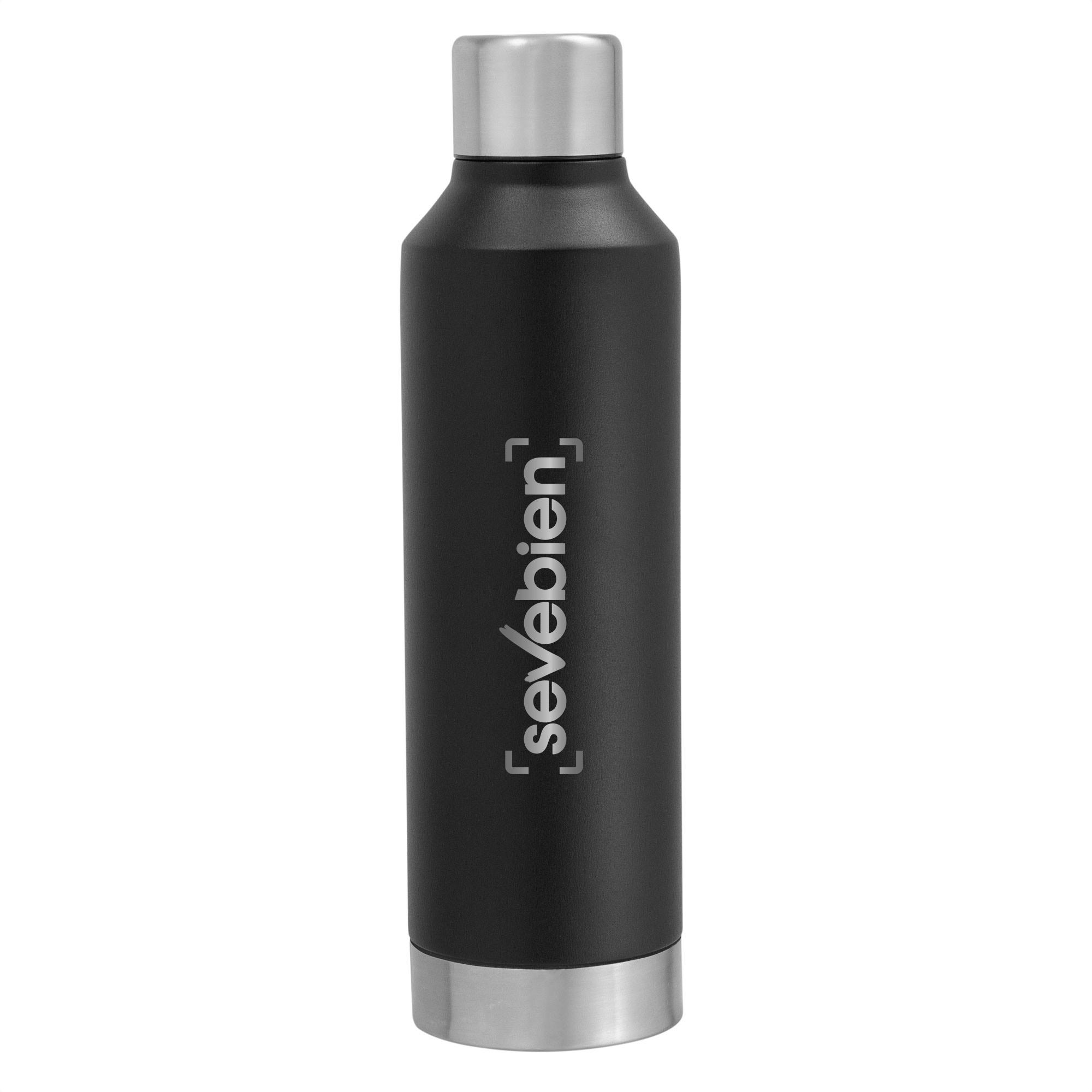 Botella vacuum chamonix Negro front