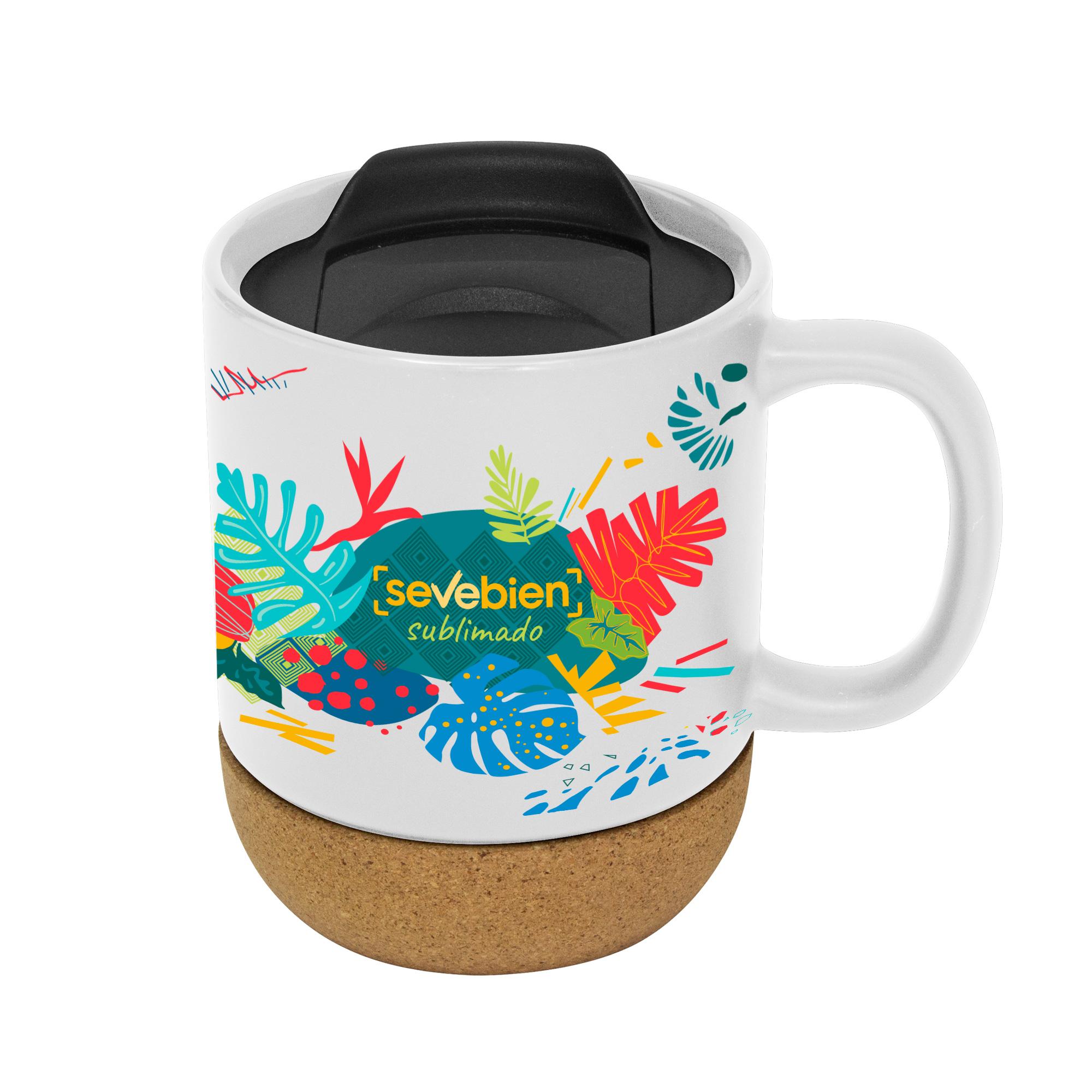 Taza sublimable mika Blanco front
