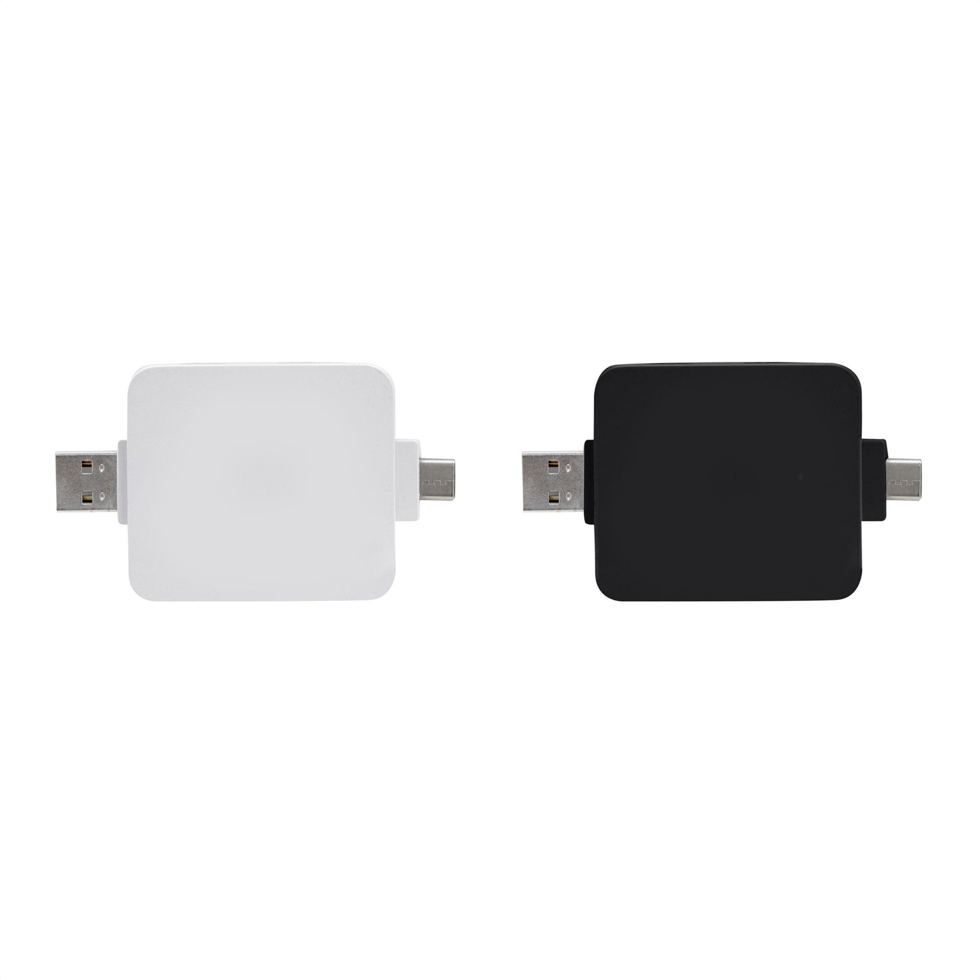 Adaptador hub multipuerto hubert Blanco miniatura 10