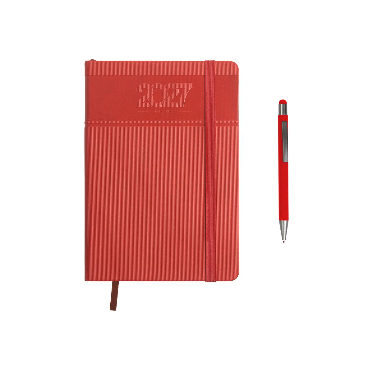 Agenda diaria giordano. Red front