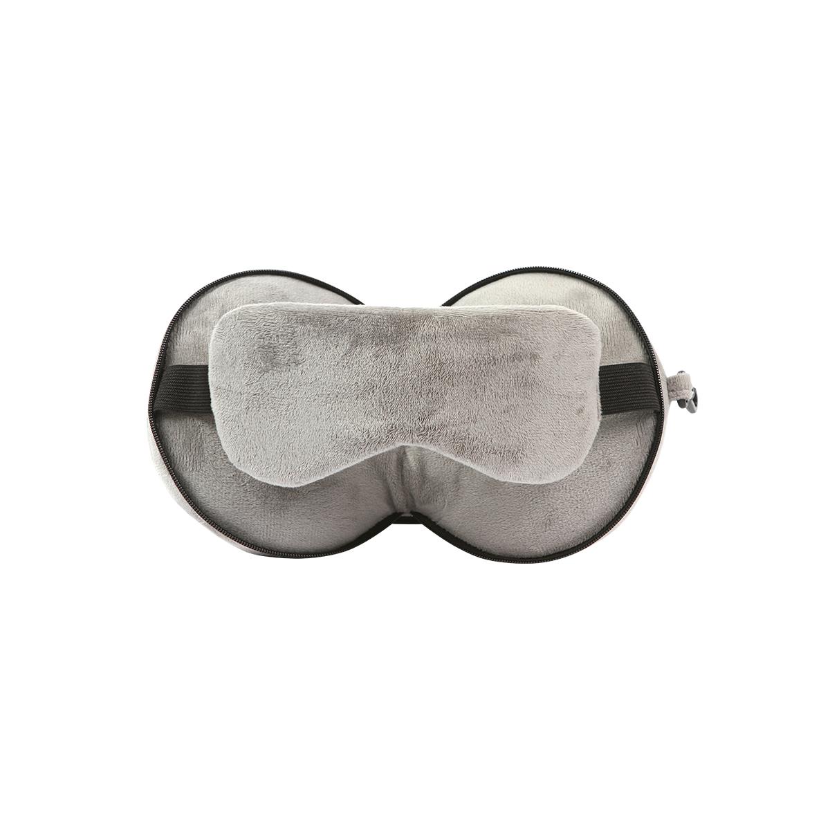 Almohada de viaje gurns. GRIS front