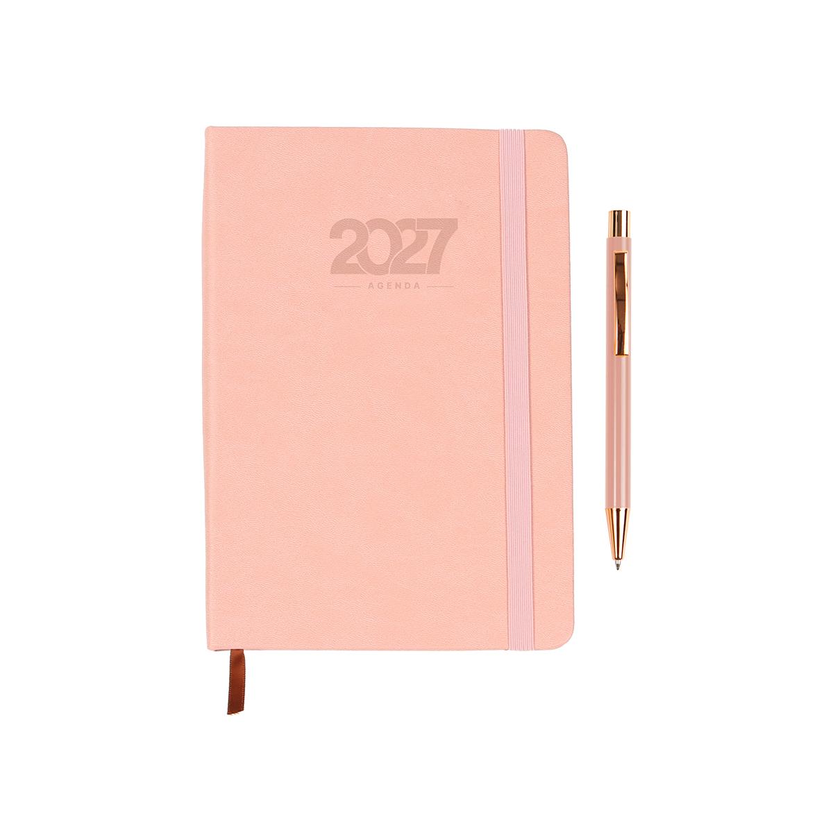 Agenda diaria falun. Light Pink front