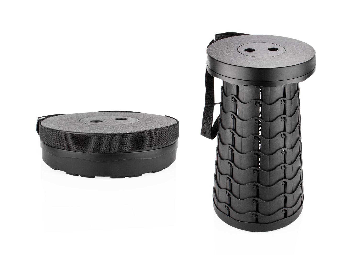 Silla plegable stool Negro front