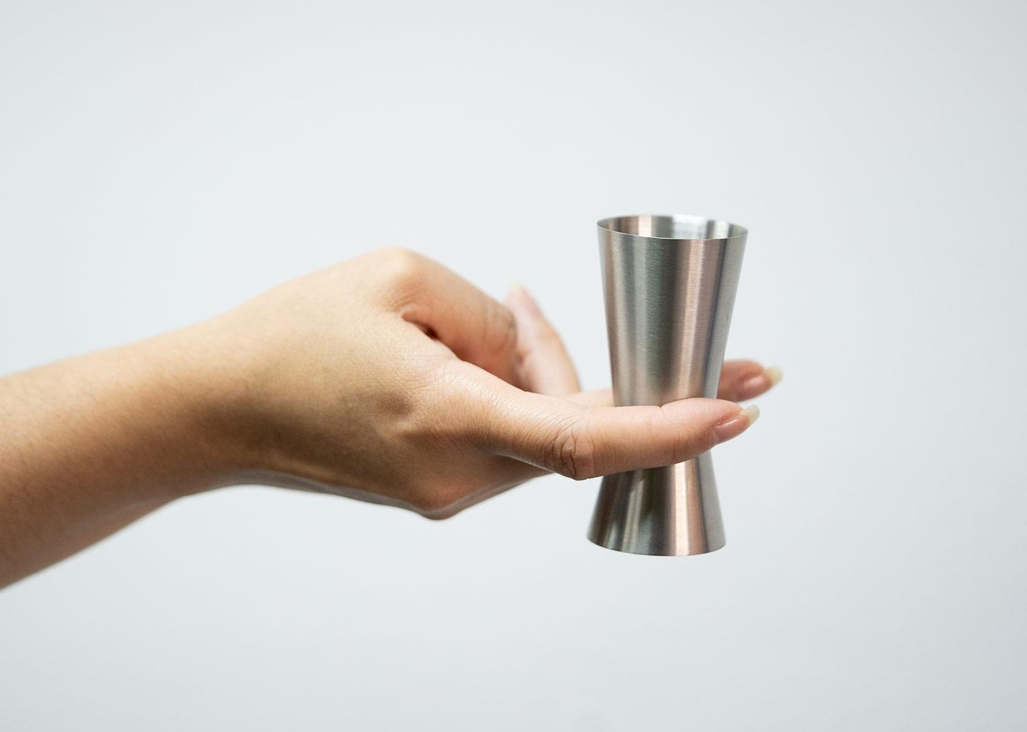 Medidor coctelero jigger Plateado miniatura 4