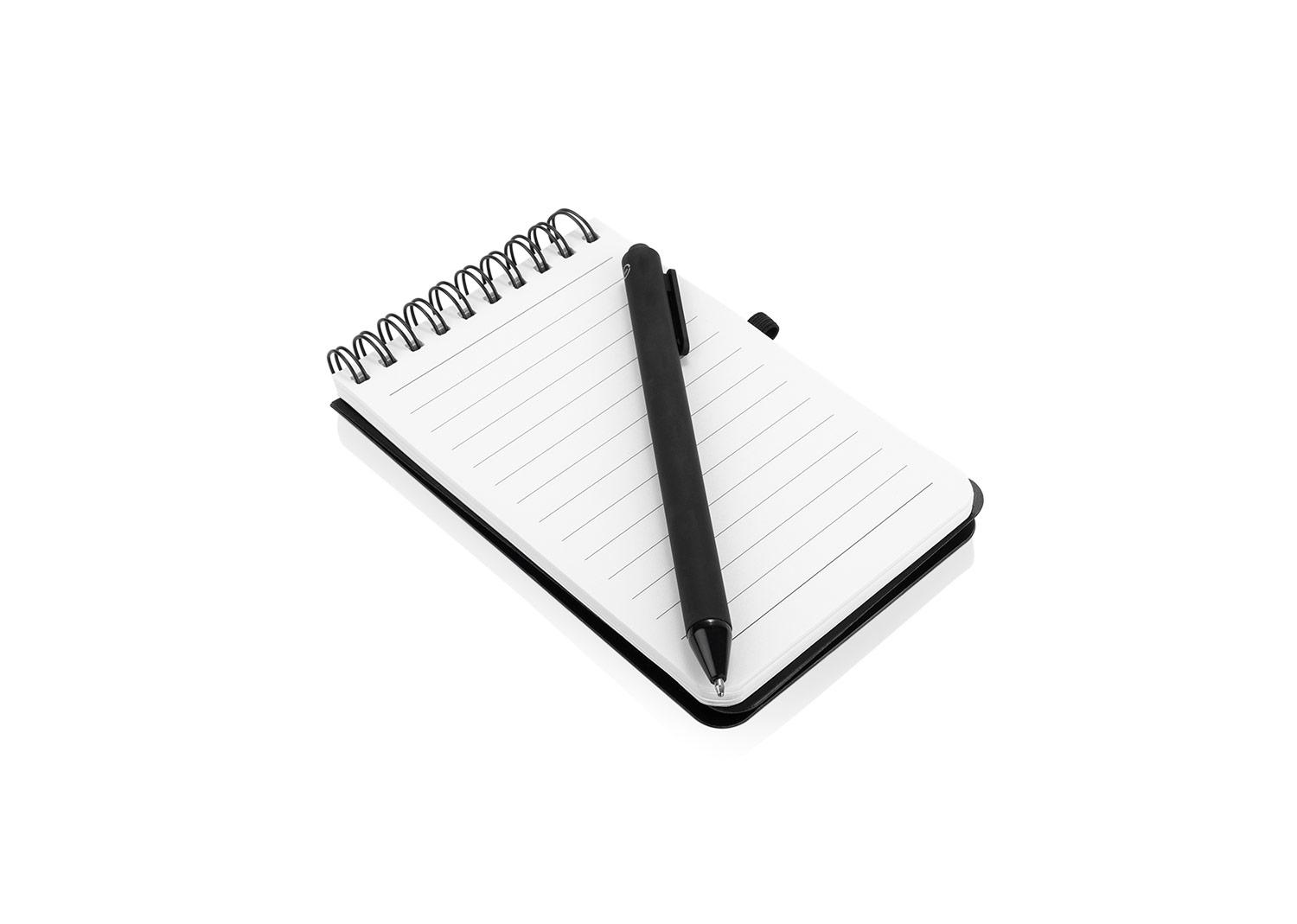 Libreta clasp con bolígrafo Negro miniatura 2