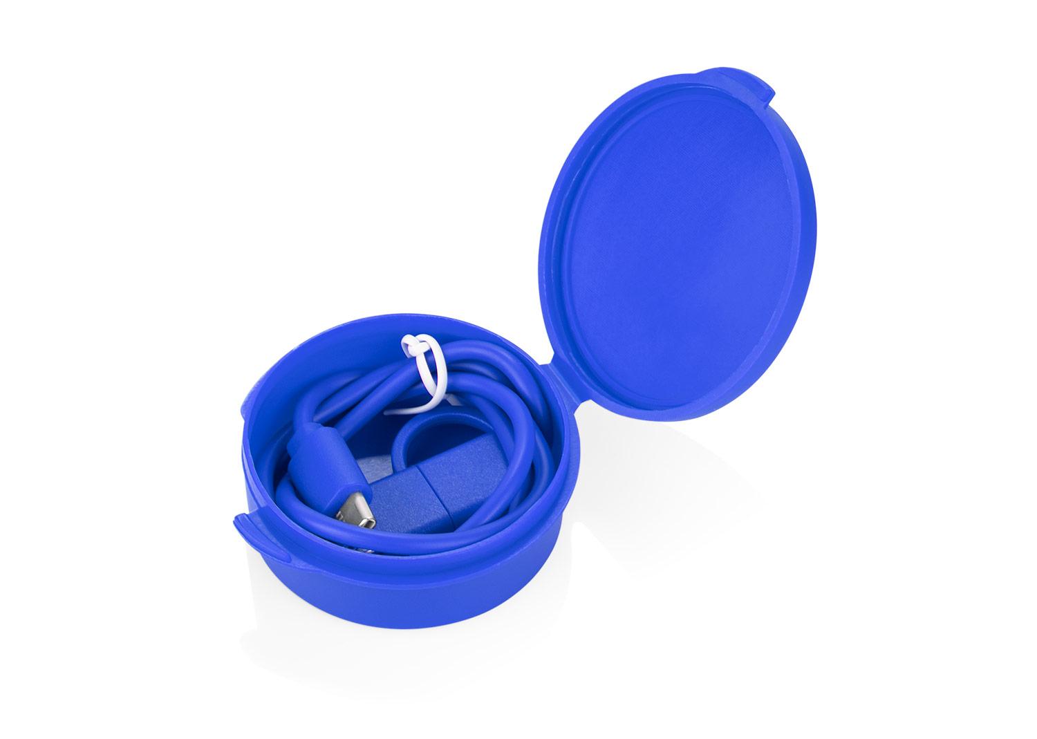 Cable multicargador double Azul miniatura 4