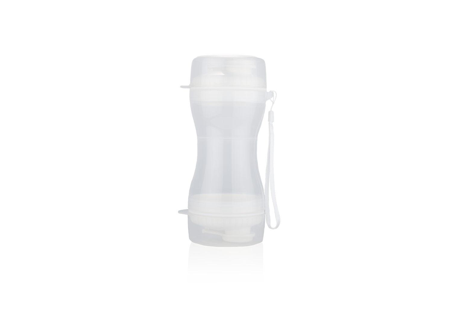 Bebedero 2en1 para mascotas snoopy Blanco front