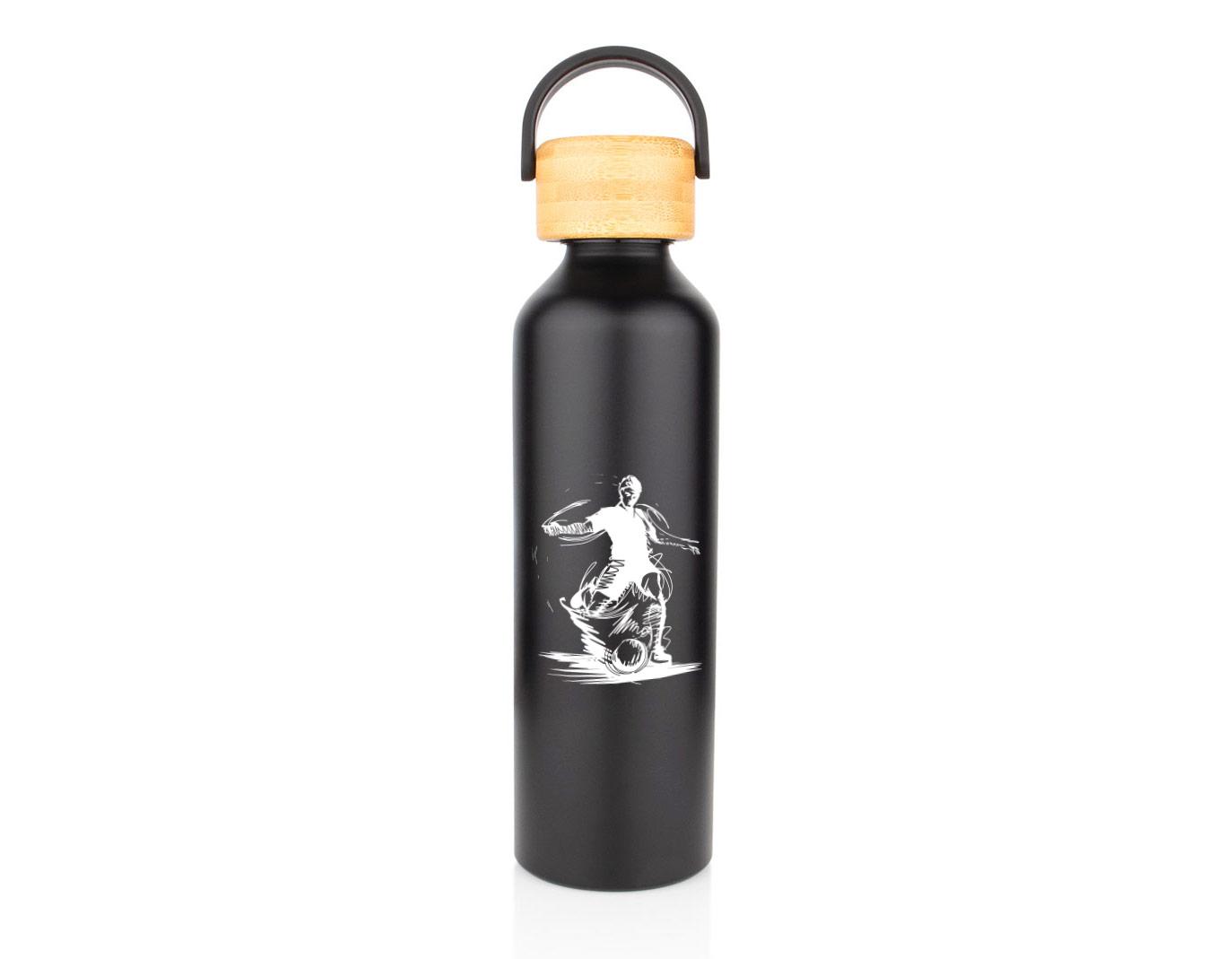 Botella en aluminio knick 650 ml / 22 oz Negro miniatura 3