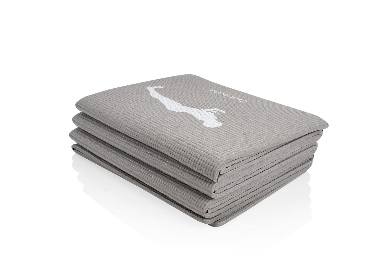 Tapete yoga Gris front