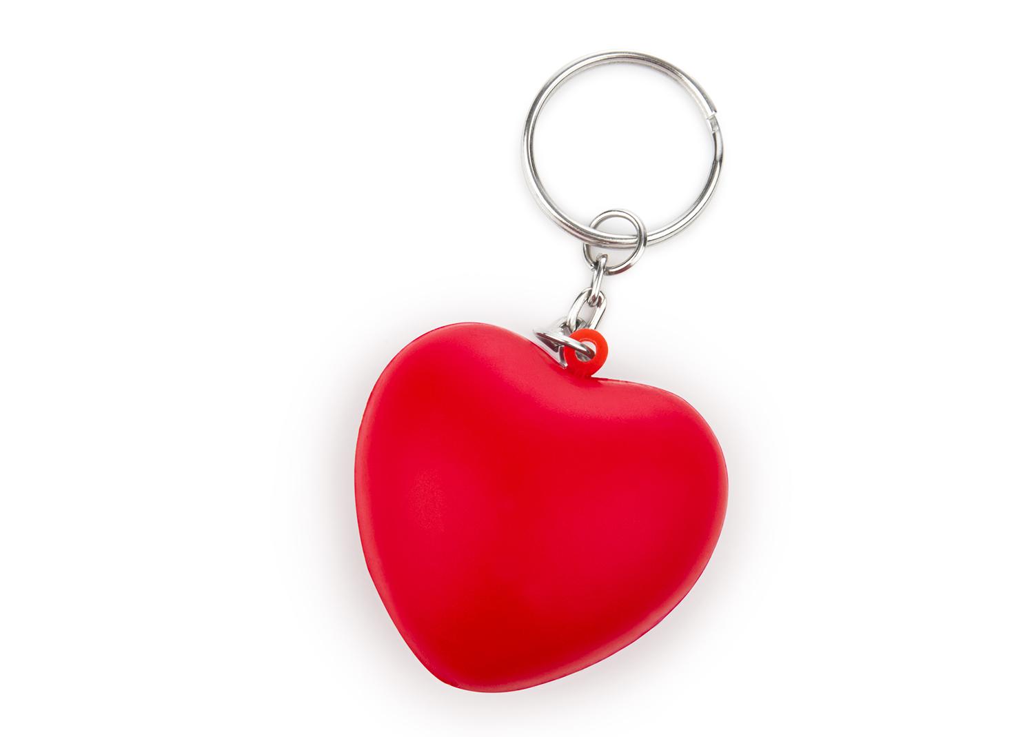 Antiestrés llavero corazón Rojo front