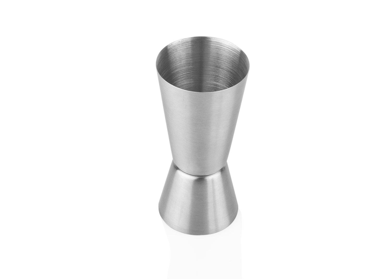 Medidor coctelero jigger Plateado front