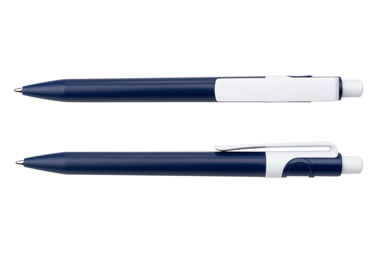 Bolígrafo siena sólido Azul front