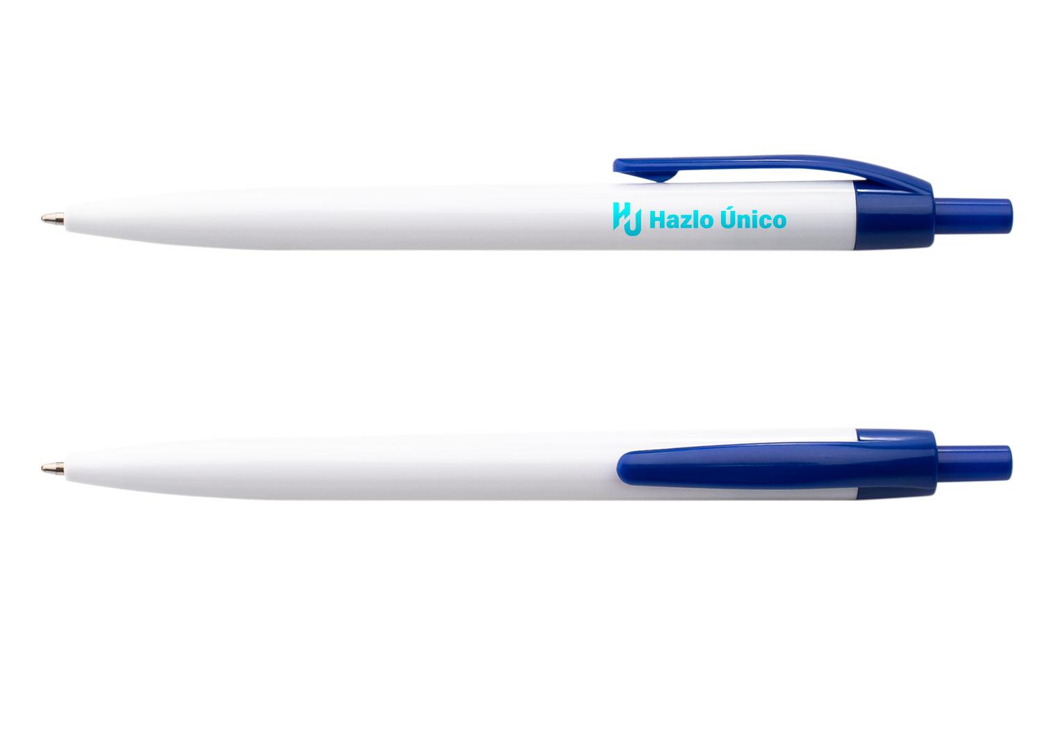 Boligrafo leeds blanco Azul miniatura 2