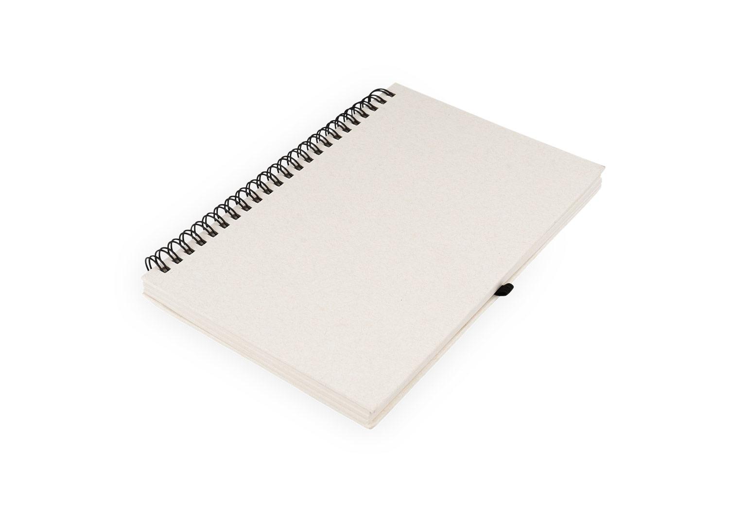 Libreta argollada milk Blanco front