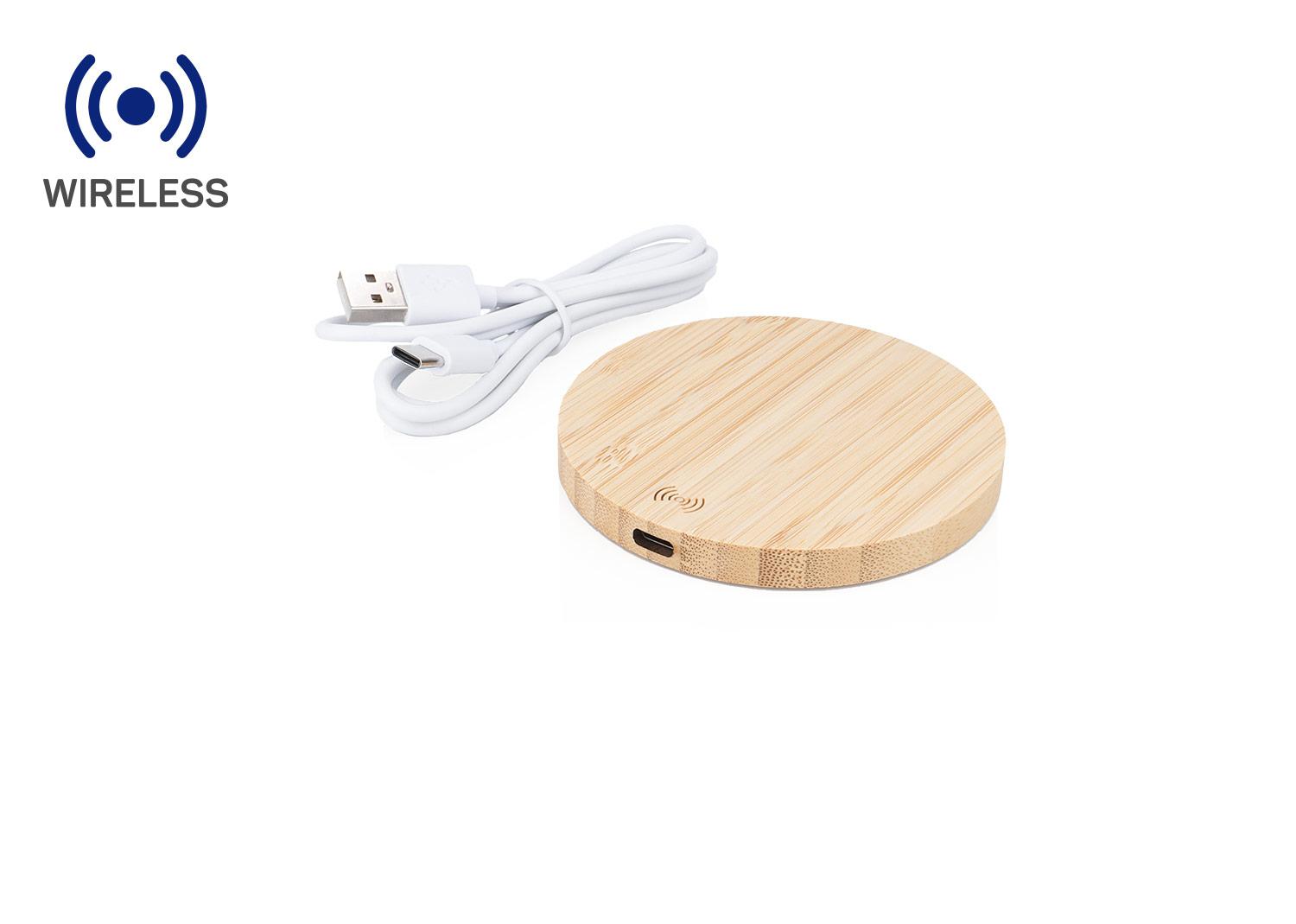 Cargador wireless eco Natural front