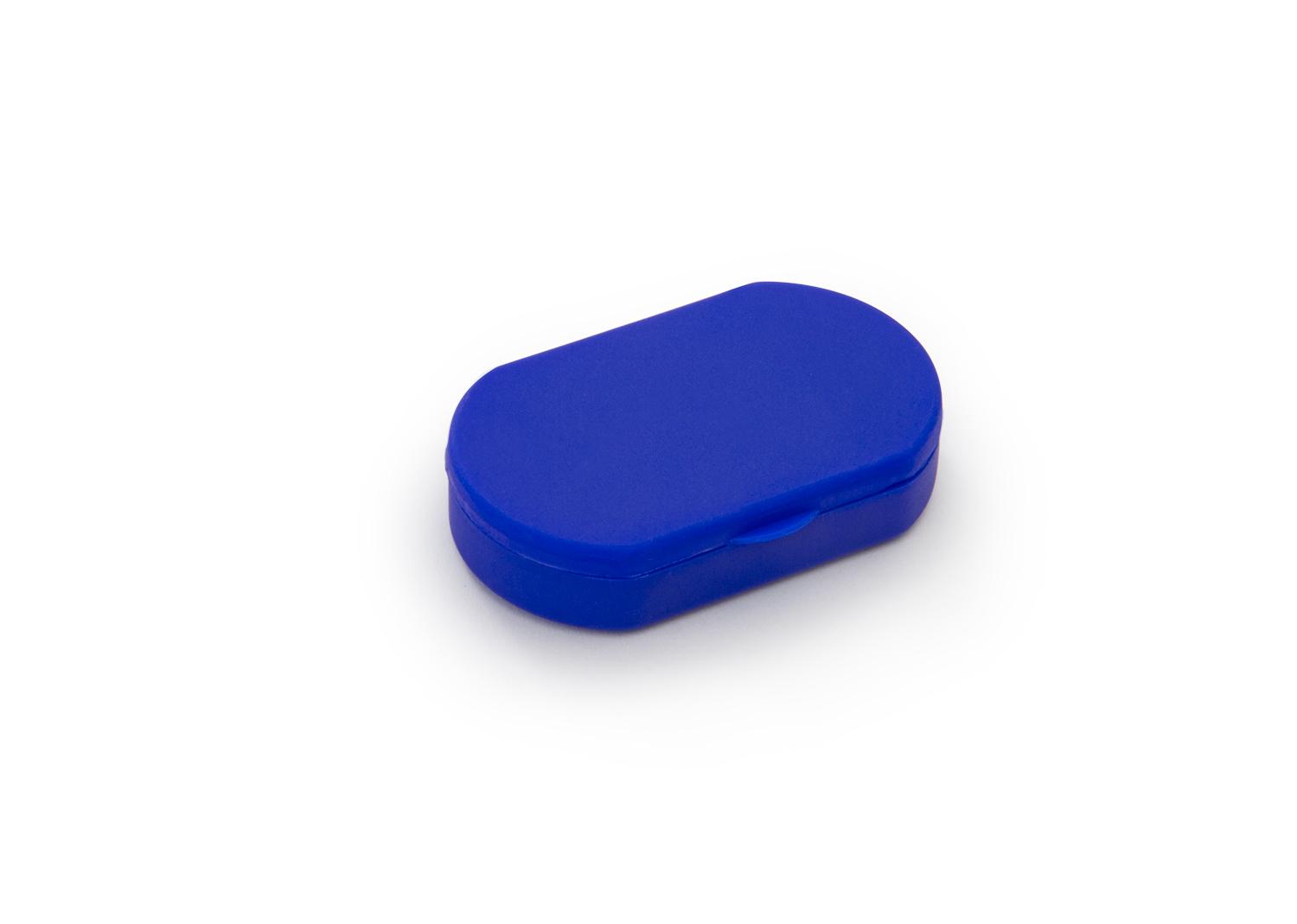 Pastillero oval Azul Rey miniatura 2
