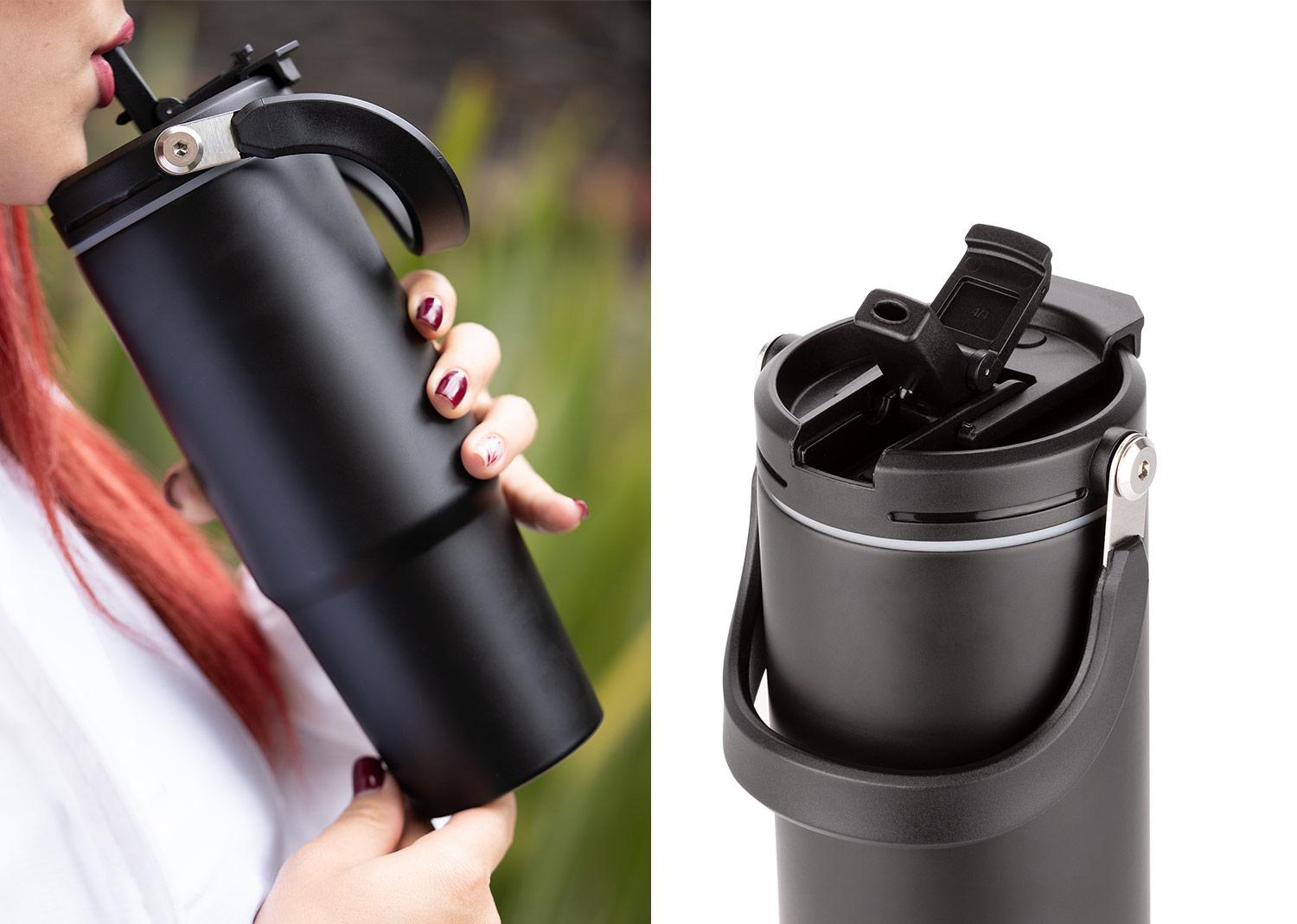 Botella deportiva train 1000 ml / 34 oz Negro miniatura 3