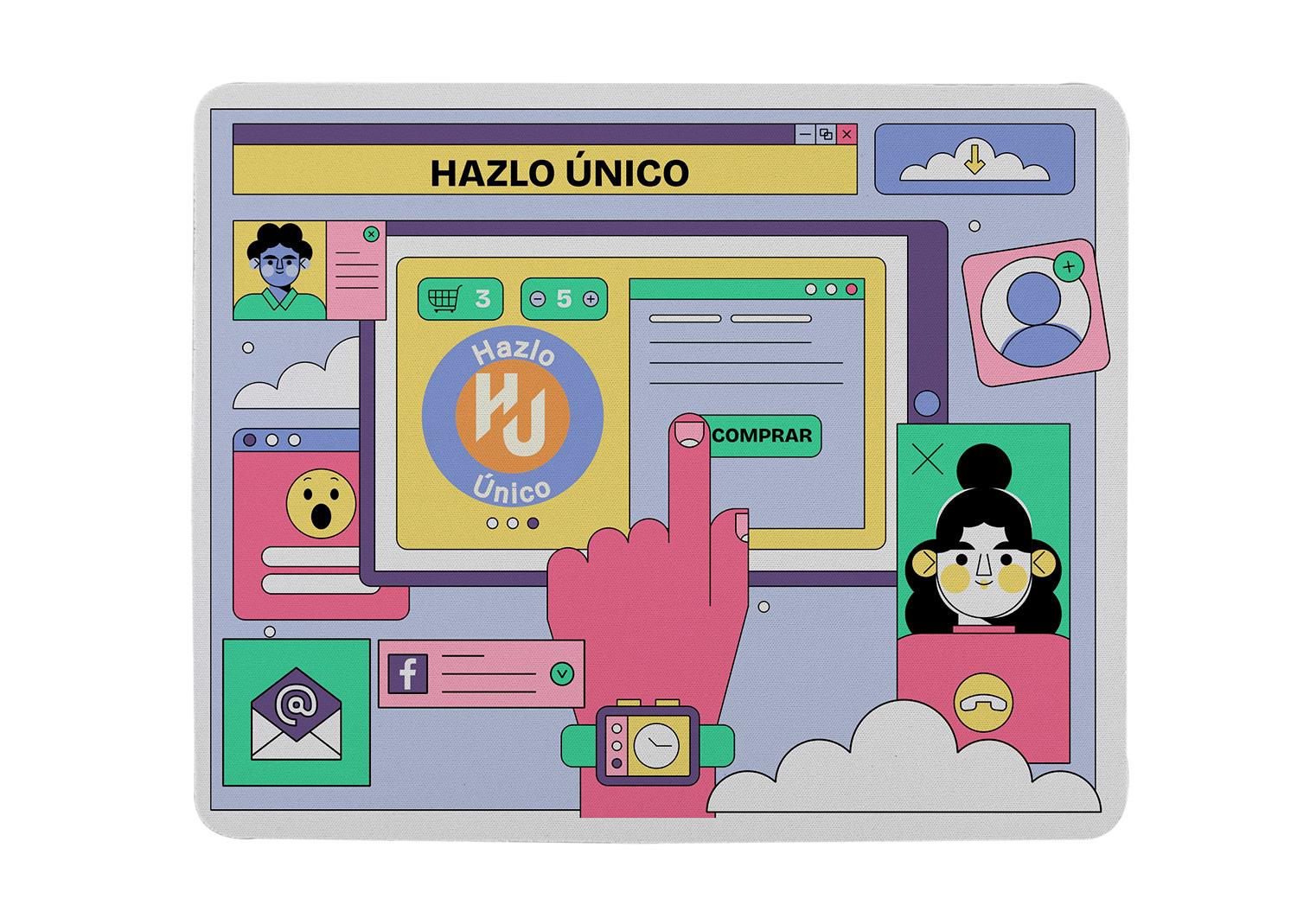 Mouse pad lex Blanco miniatura 2