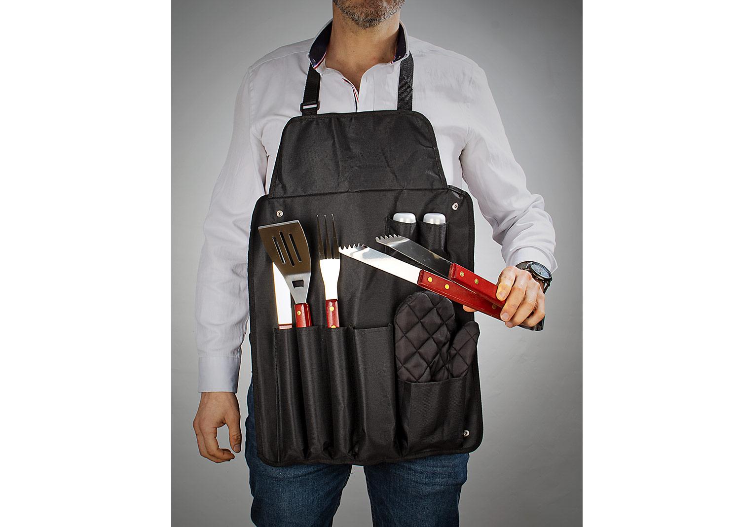 Delantal bbq Negro miniatura 5