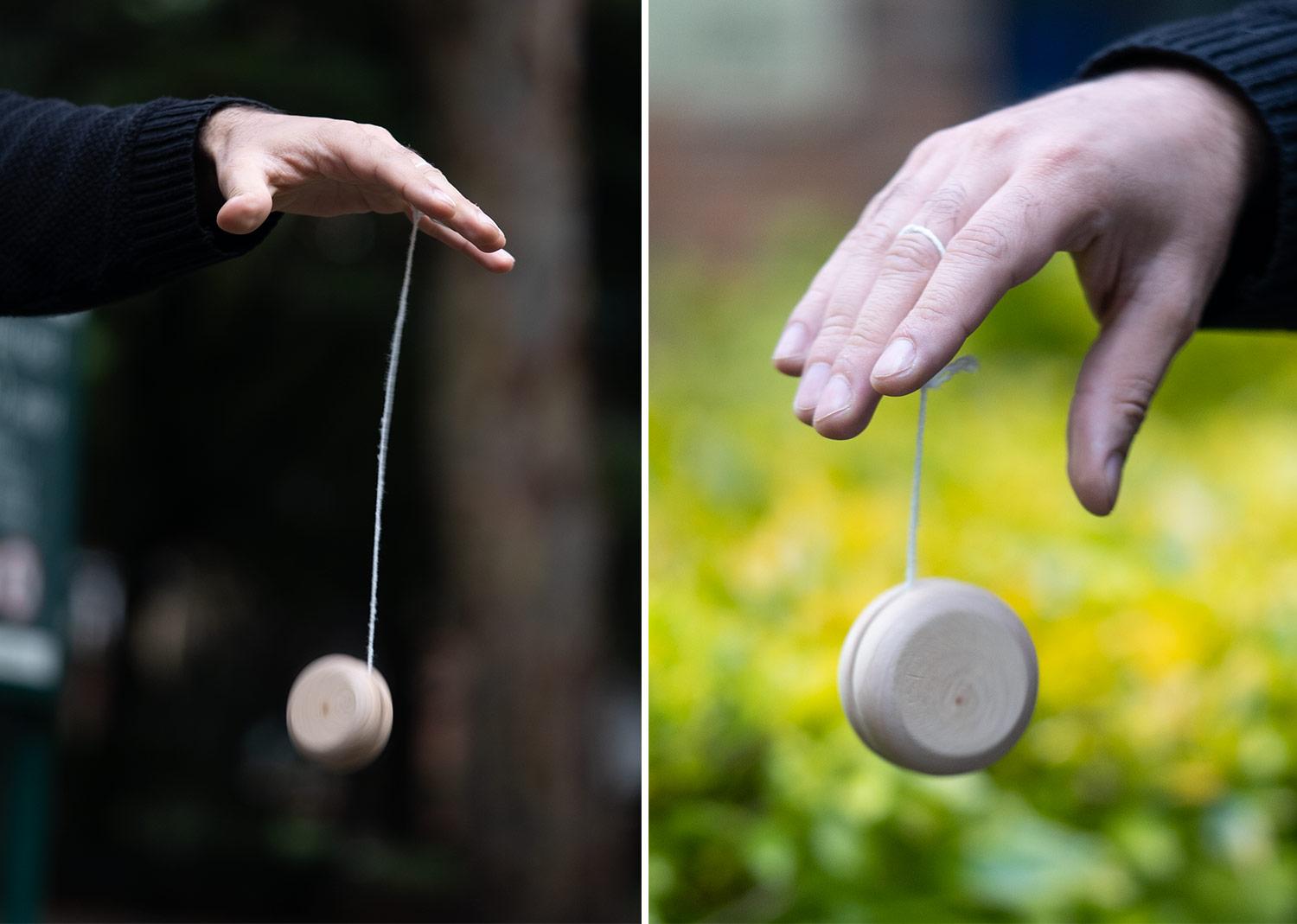 Yoyo madera Natural miniatura 5