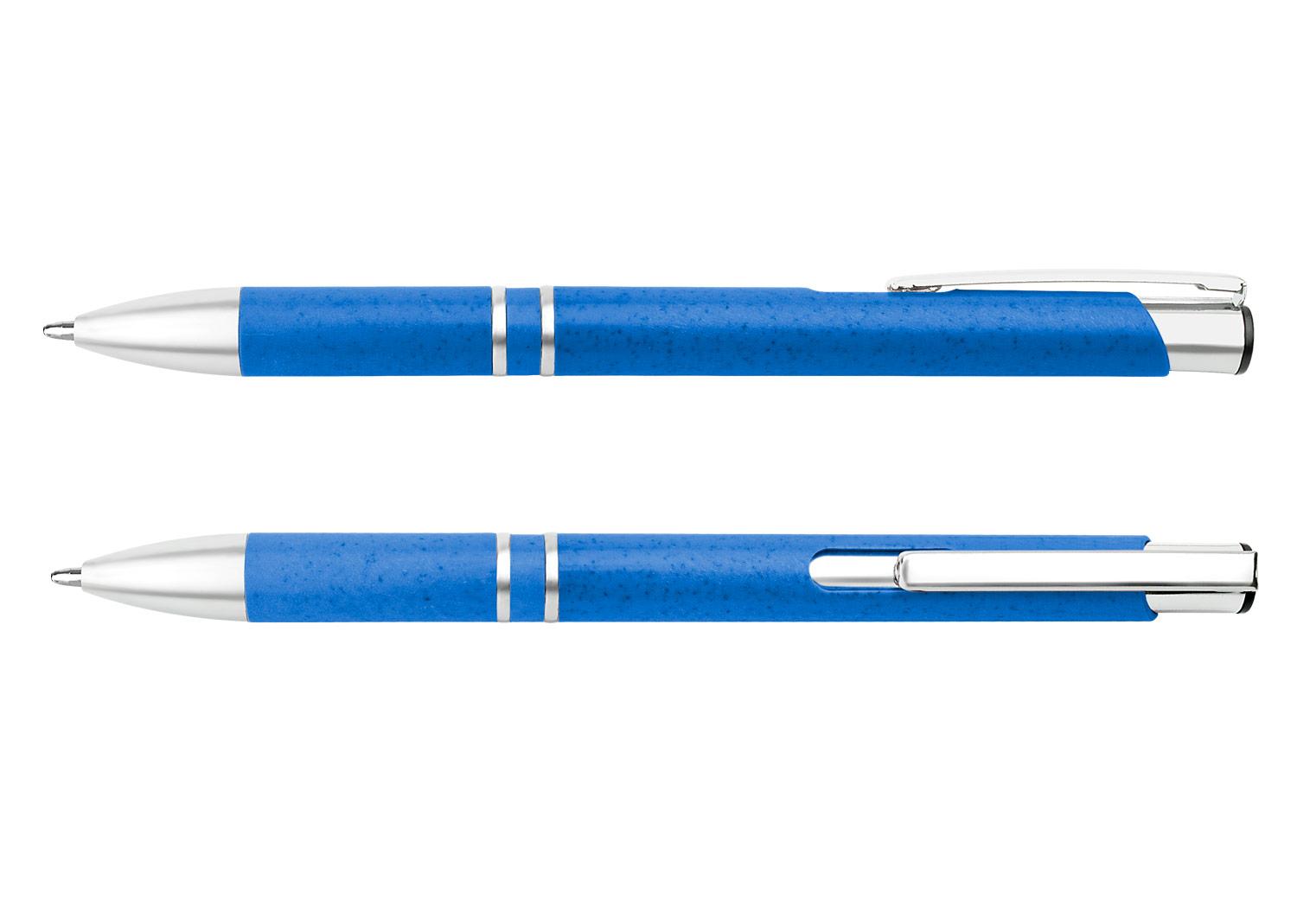 Bolígrafo montreal paja trigo Azul Rey front
