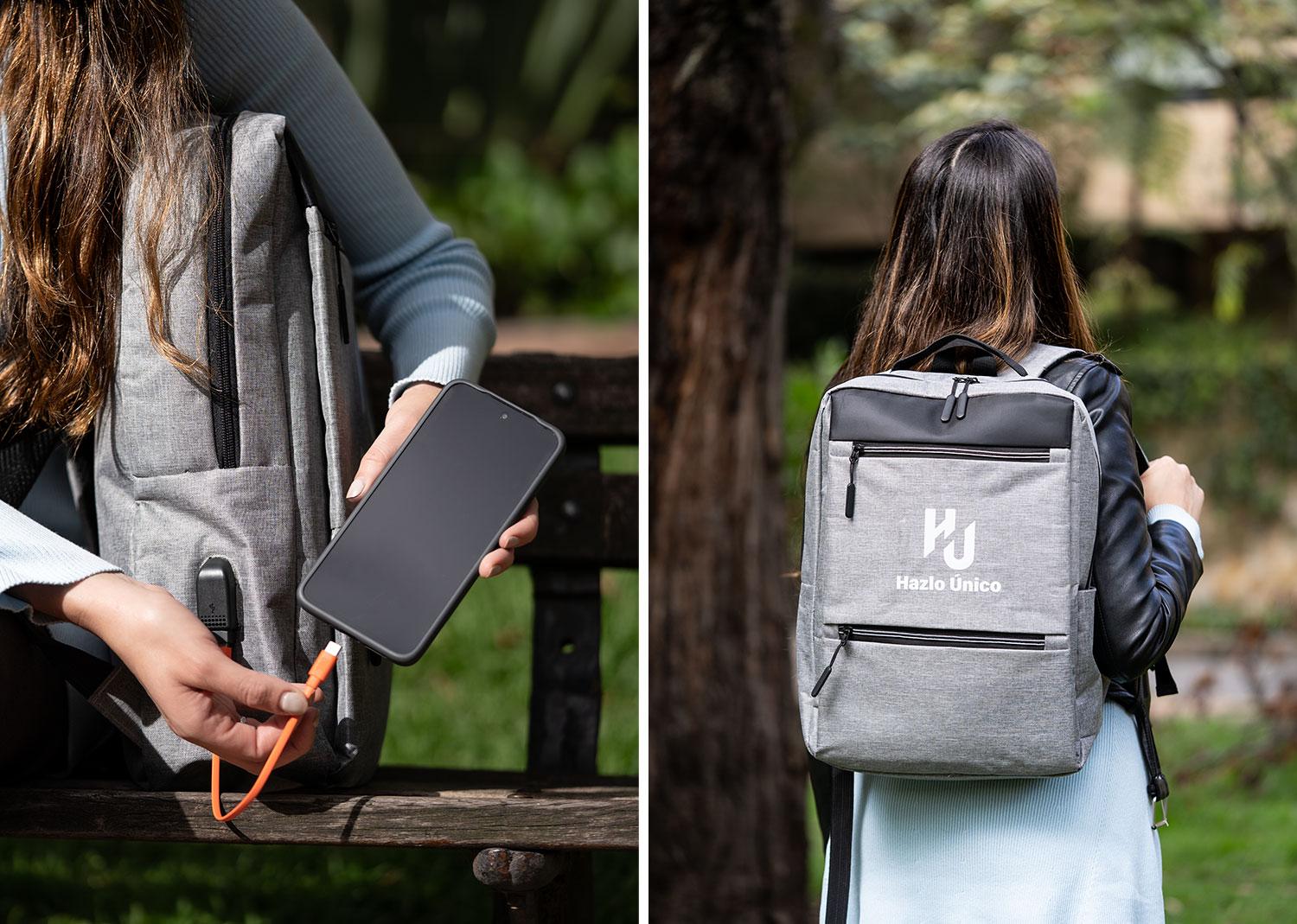 Morral charles 13 lts. Gris miniatura 6