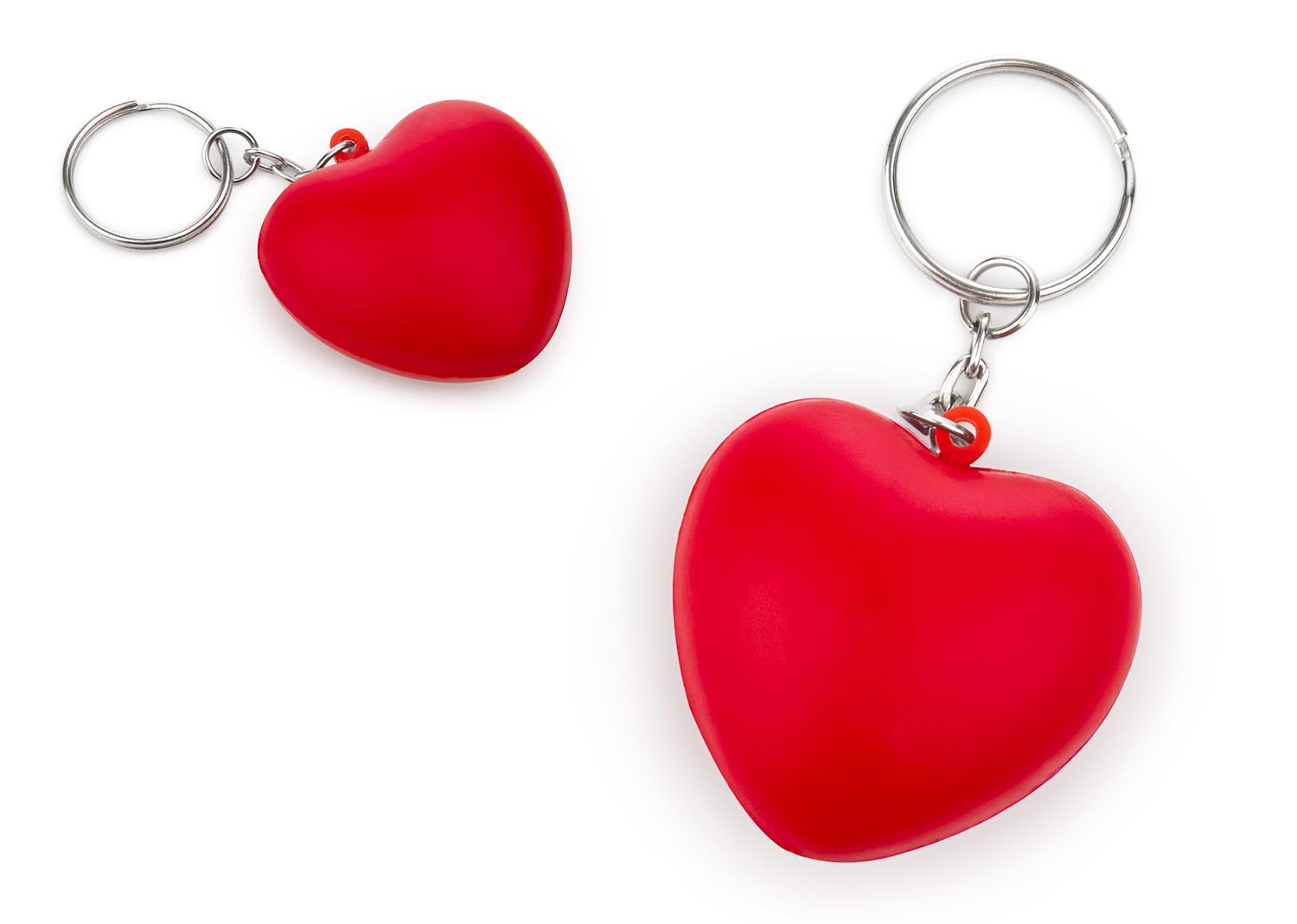 Antiestrés llavero corazón Rojo miniatura 3